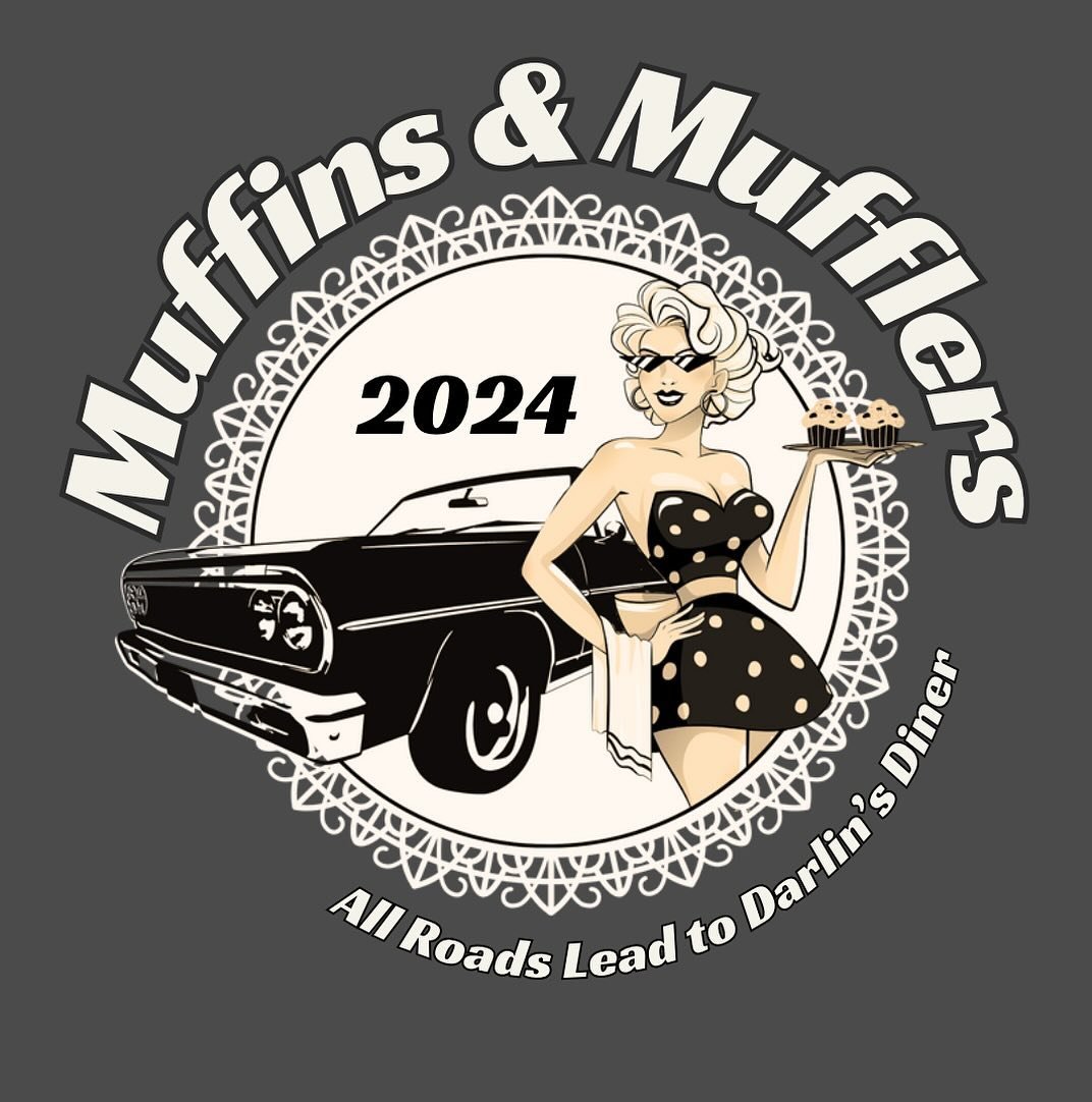 Only 20 more days to become a sponsor for the CUTEST CLASSIC CAR SHOW IN TEXAS 🏁💓 Become a Sponsor for Muffins &amp; Mufflers 2024 at www.darlinsdiner.com/events 

Deadline is April 27th for Sponsorship so we can get your logos on these AWESOME T-S