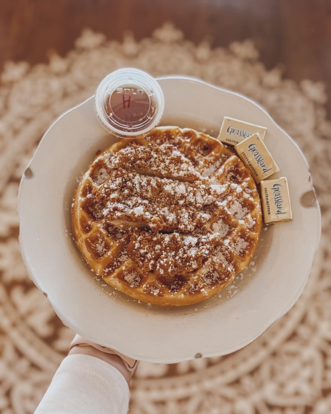 A southern favorite 🧇🐓 Come brunch with us! 💓