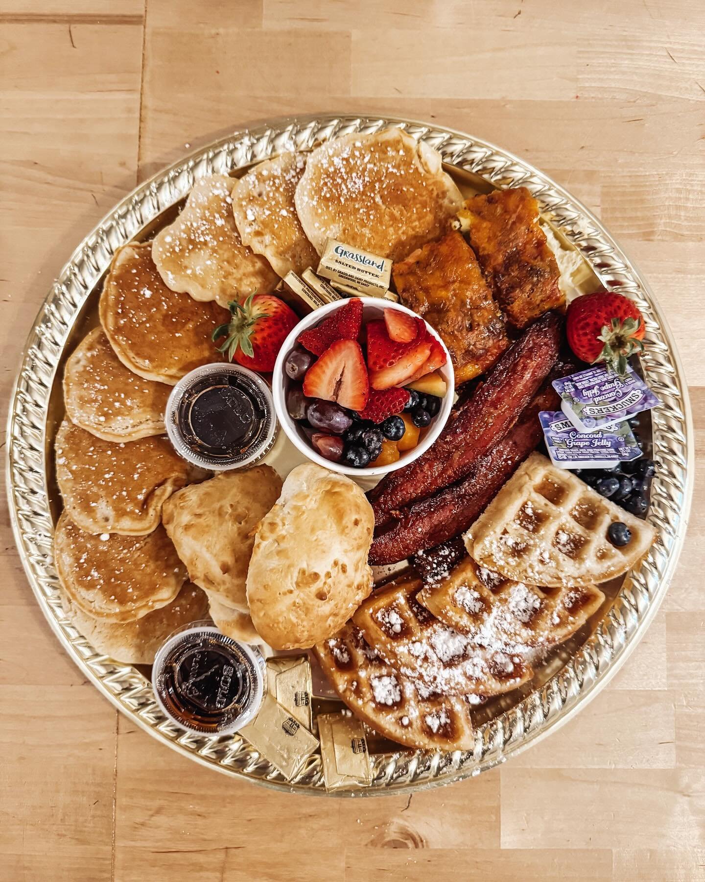 Mornin&rsquo; Cutie!! 💓 Come pick up a breakfast board for any of your special occasions! 🍓🧇🥞🍳