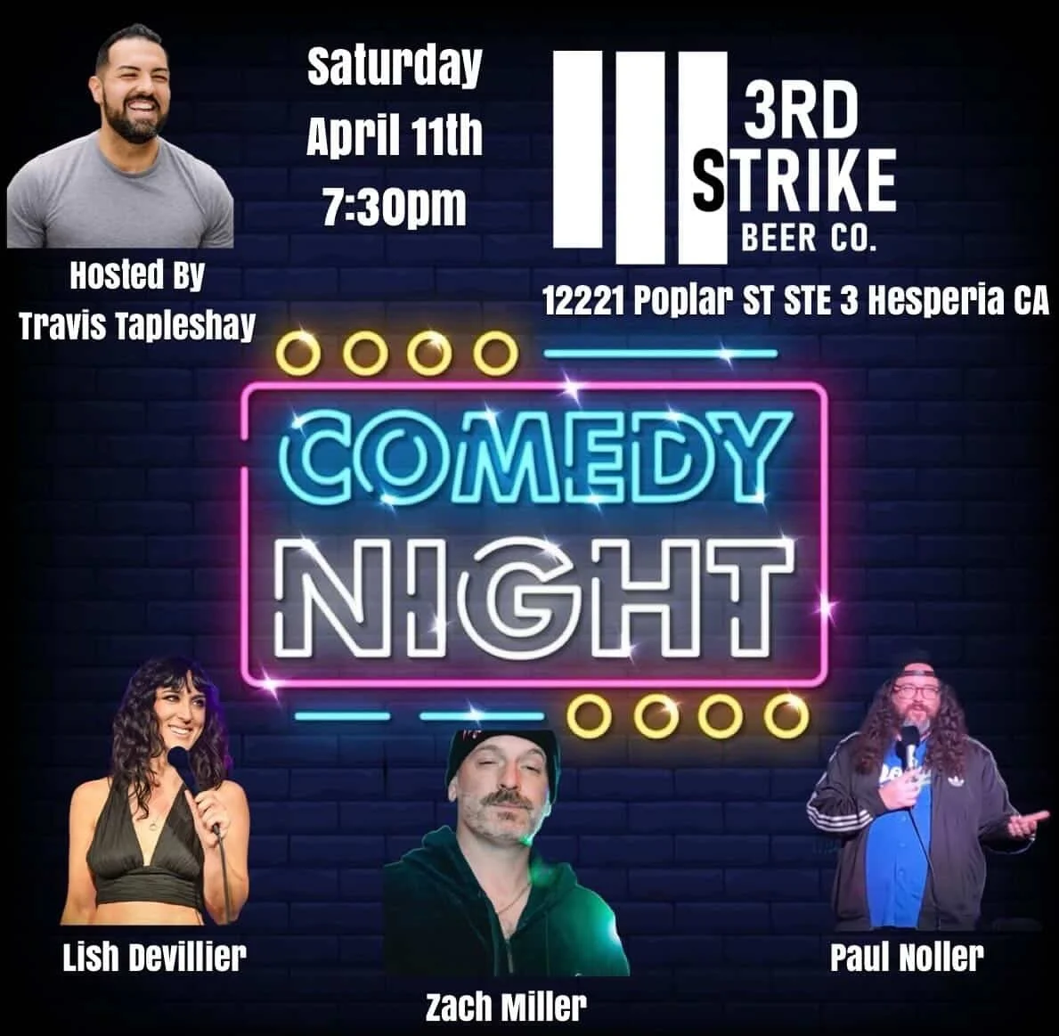 Stand up at 3rd Strike Beer Co. 