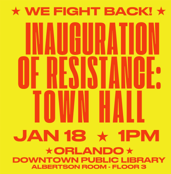 WE FIGHT BACK! Inauguration of Resistance: Town Hall