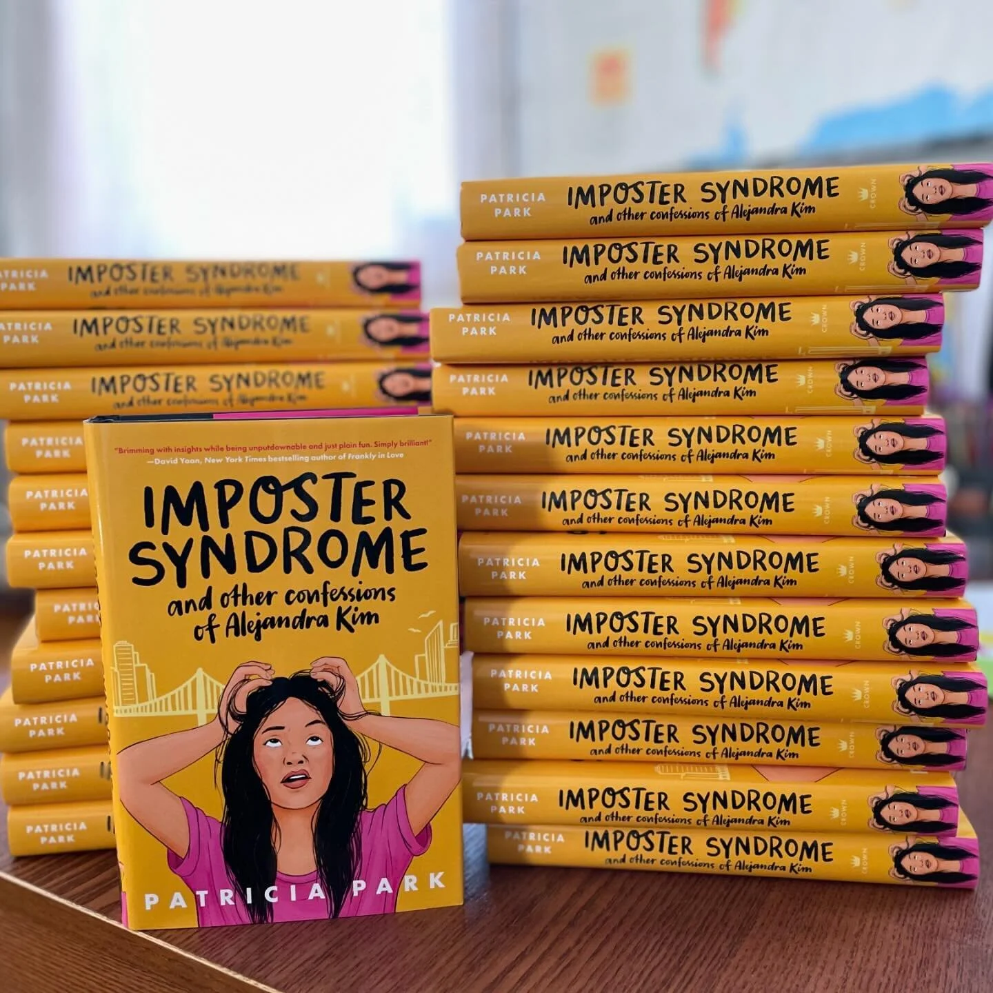 @patriciapark718 author of &ldquo;Imposter Syndrome&rdquo; visited our middle school class today!  I am so thankful that our younger generation gets to read books about our experiences written by those who look like us! Representation matters!