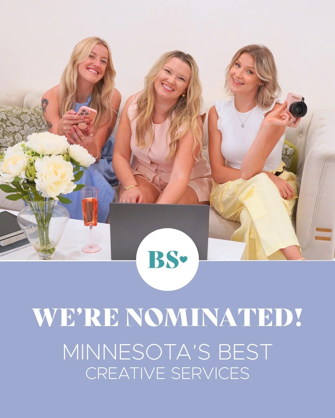 Big news for our little corner of the internet. We are nominated for Minnesota's Best Awards.

Beloved Social was built on intention, artistry, and relationships that truly mean something. Every referral, every share, every brand that has trusted us 