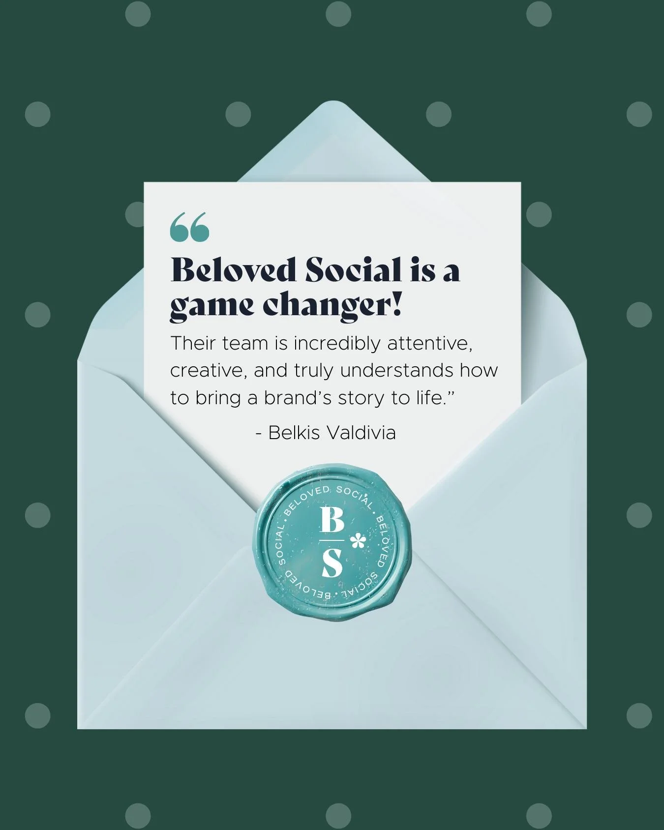 Love letters from our clients 💌

Each one reminds us of that the work we do matters, and the people we work with notice the care, strategy, and creativity we put into every post. 

We don&rsquo;t take these messages lightly. To us, they&rsquo;re pro