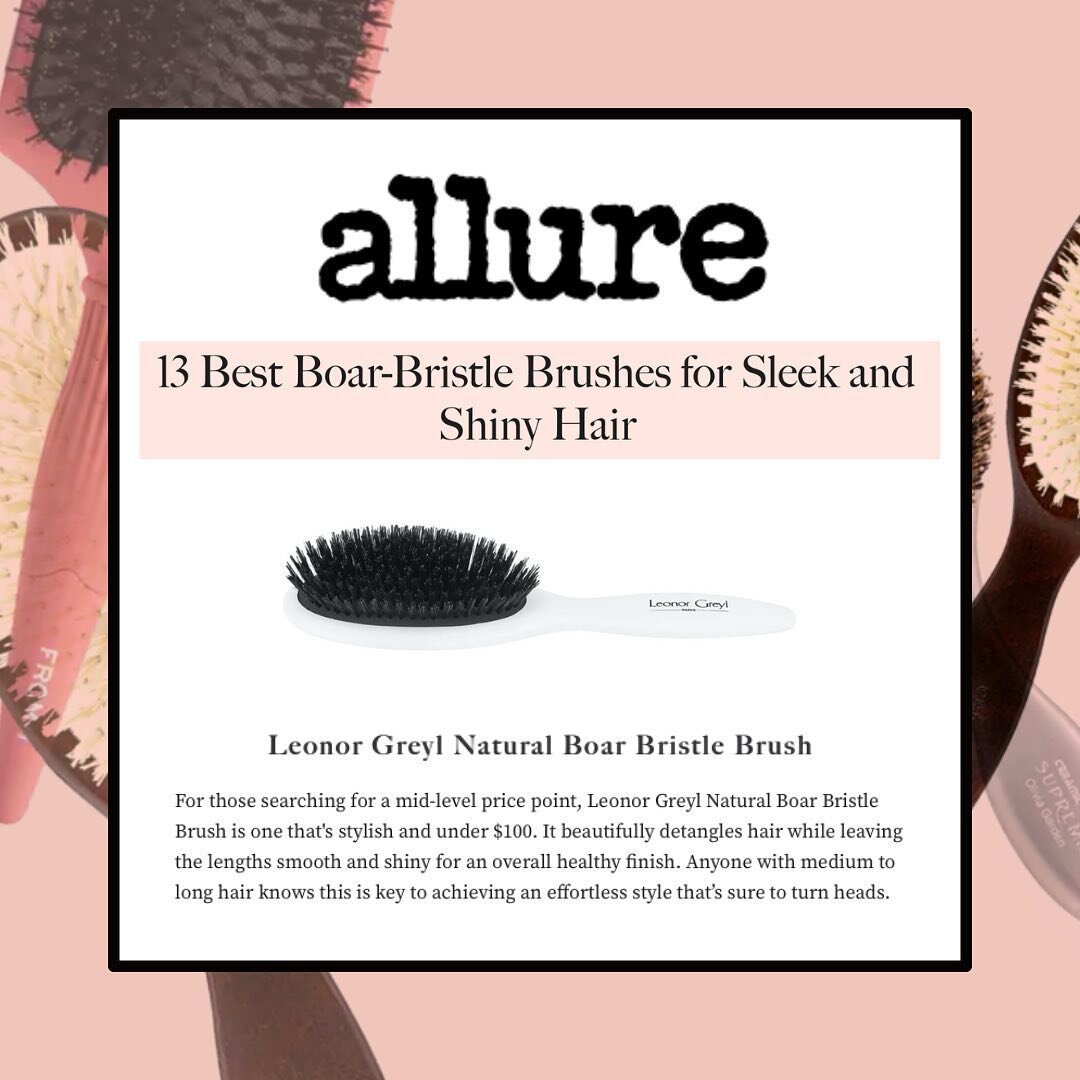 If you are in the market for sleek and shiny hair, the editors at @allure recommend @leonorgreylusa&rsquo;s Boar Bristle Brush (and so do we at Team EKC!) Thank you @marcirobin, @emrex07, and @jen_hussein for including Leonor! 

#allure #besthairbrus