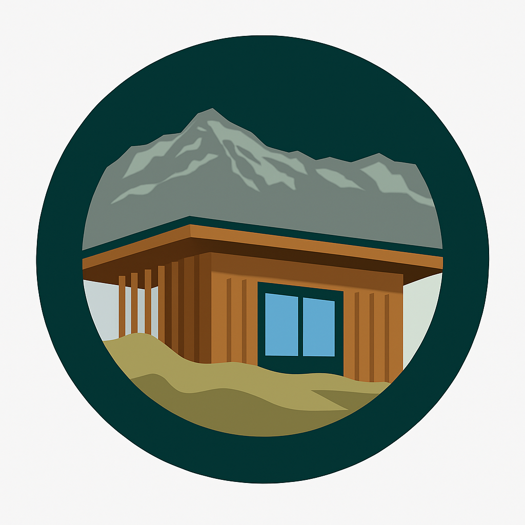 Modern building and mountains symbolising a stable culture intentionally built over time.