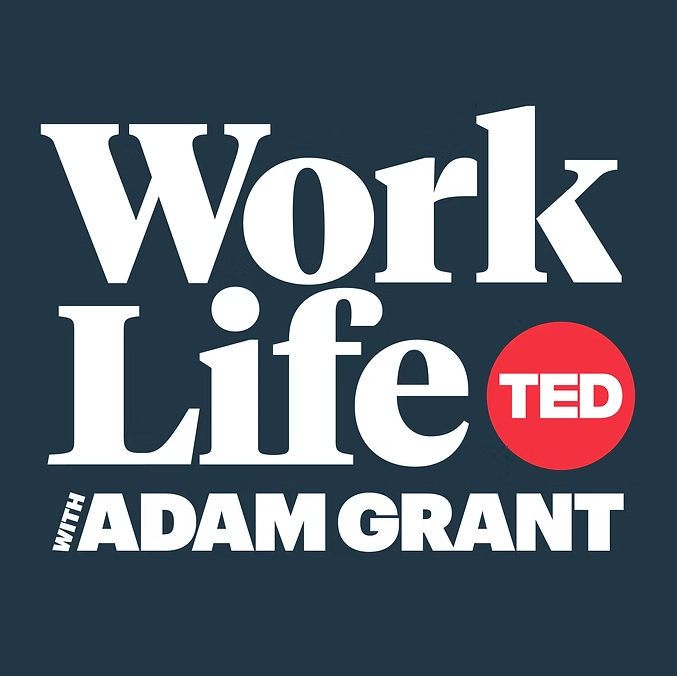 WorkLife with Adam Grant podcast cover about work culture and leadership.