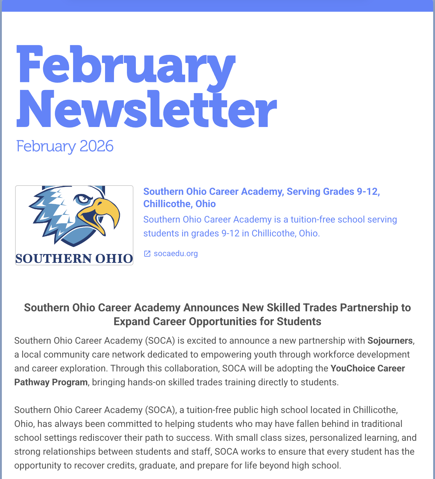 Newsletter - February 2026