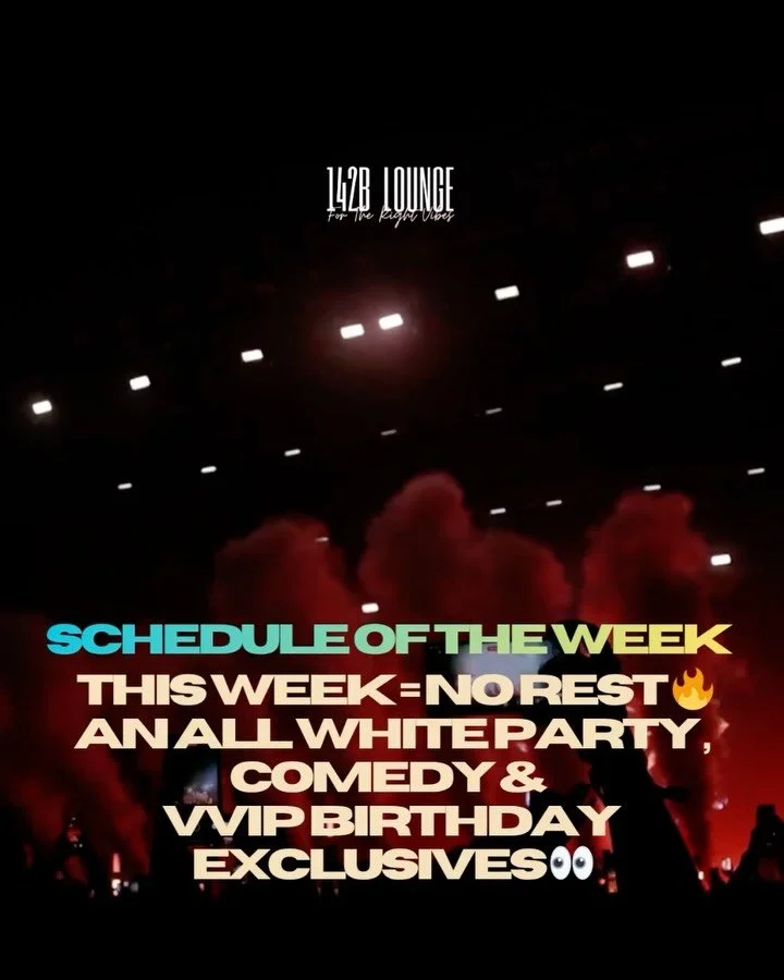 🔥 SCHEDULE OF THE WEEK IS OUT 🔥
And yeah&hellip; this one is STACKED 😮&zwj;🔥
From FREE ENTRY motives to full-blown ticketed shutdowns &mdash; we&rsquo;re not giving you a single day off this week.
🎧 DJ FLEX All White Birthday &amp; Anniversary &