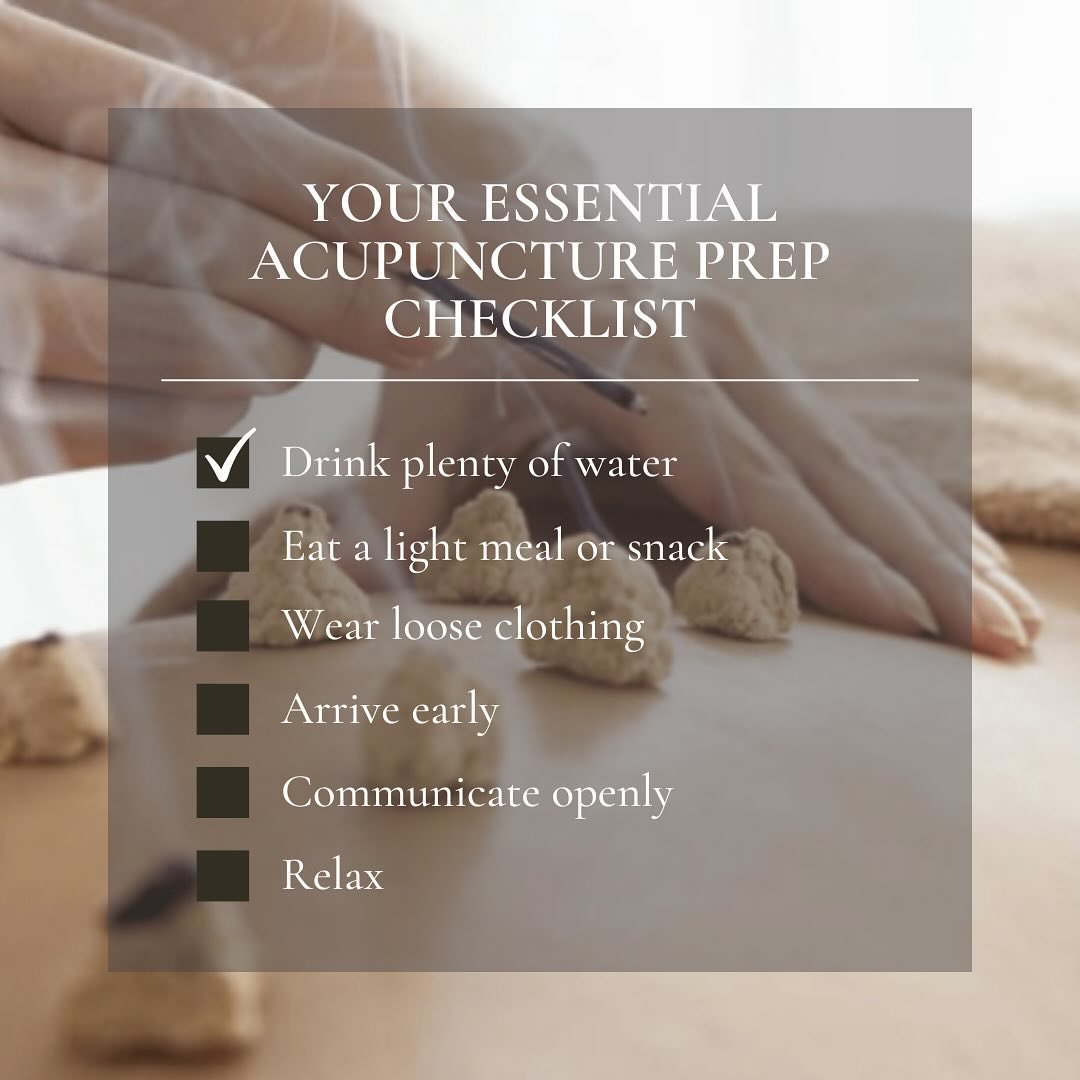 Follow this simple checklist to help prepare for your appointment and maximize its effectiveness 🫶🏻

What are your favorite ways to get ready for acupuncture?

#acupuncture #cupping #tcm #chinesemedicine #selfcare #wellness #wellnesswednesday #well