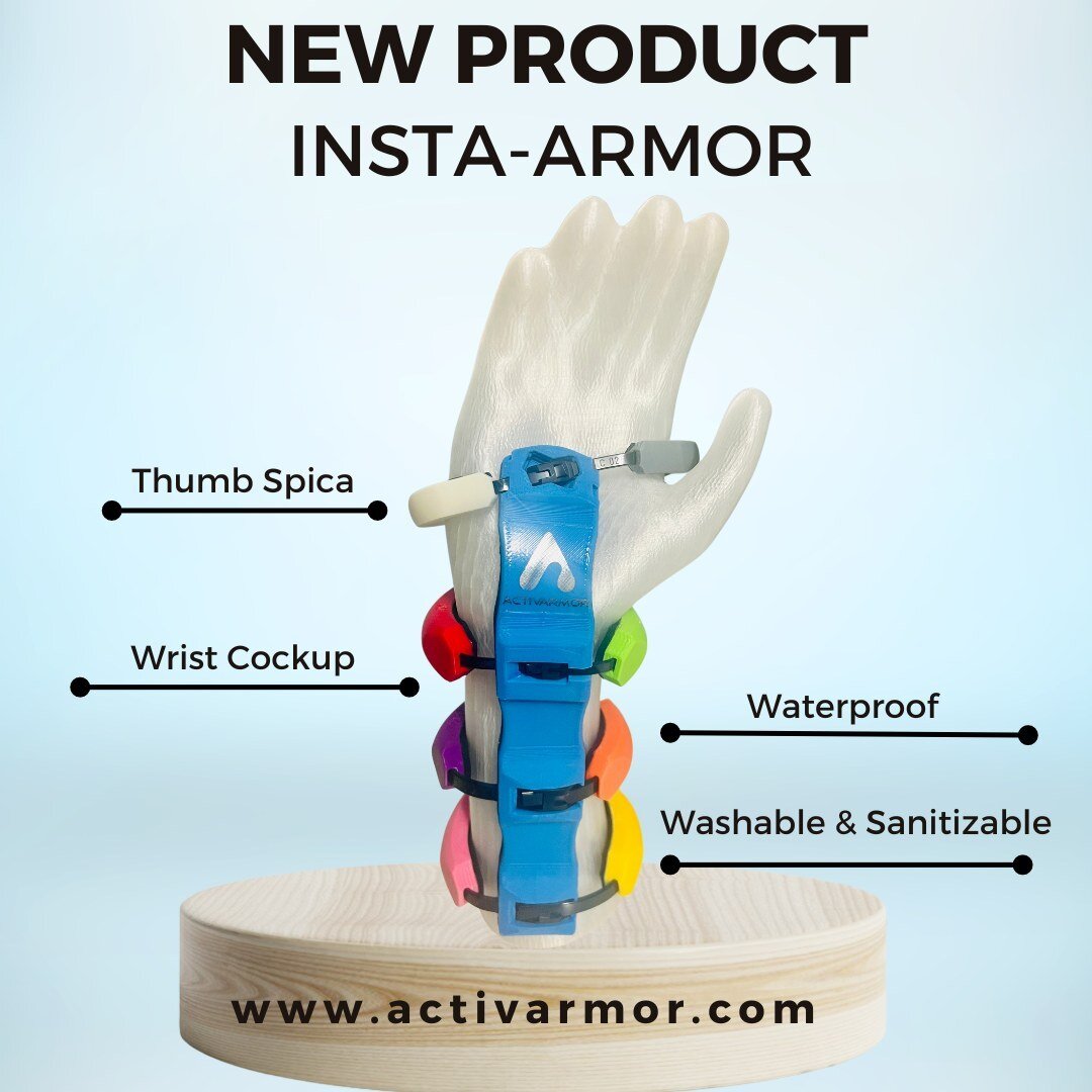 insta-Armor....Lock on for compliance, but adjustable for swelling. Wash your hands like normal! It's real, it's next-gen patient care, Now, and here to stay. Our newest patient-care device for ER, Urgent Care, physical therapists and athletic traine