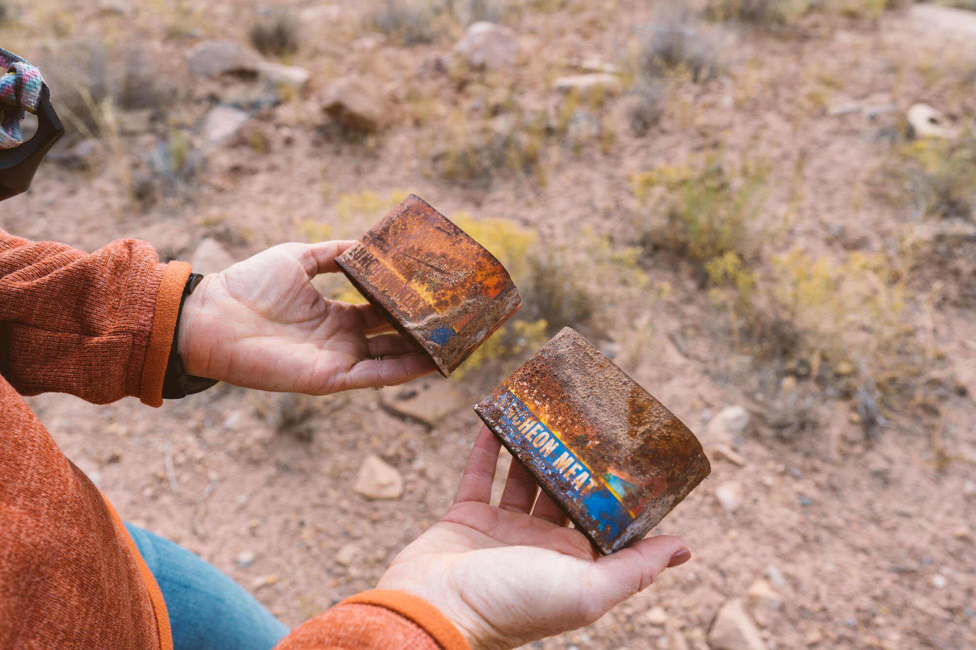  Cans left behind by the miners 