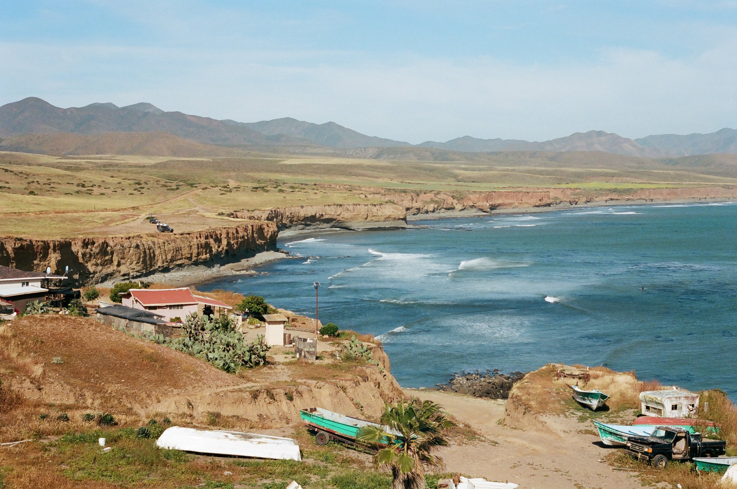  Small fishing village above the point, 35mm 