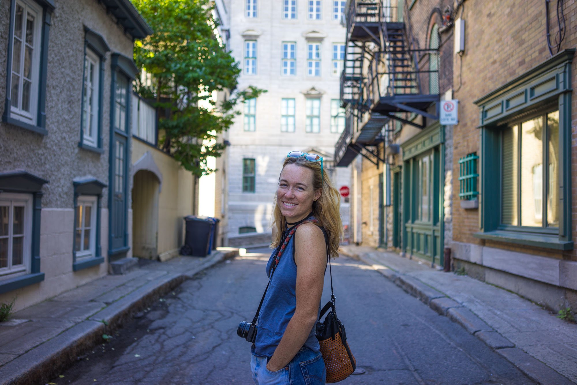  MAK walking the streets in downtown Old Quebec City 