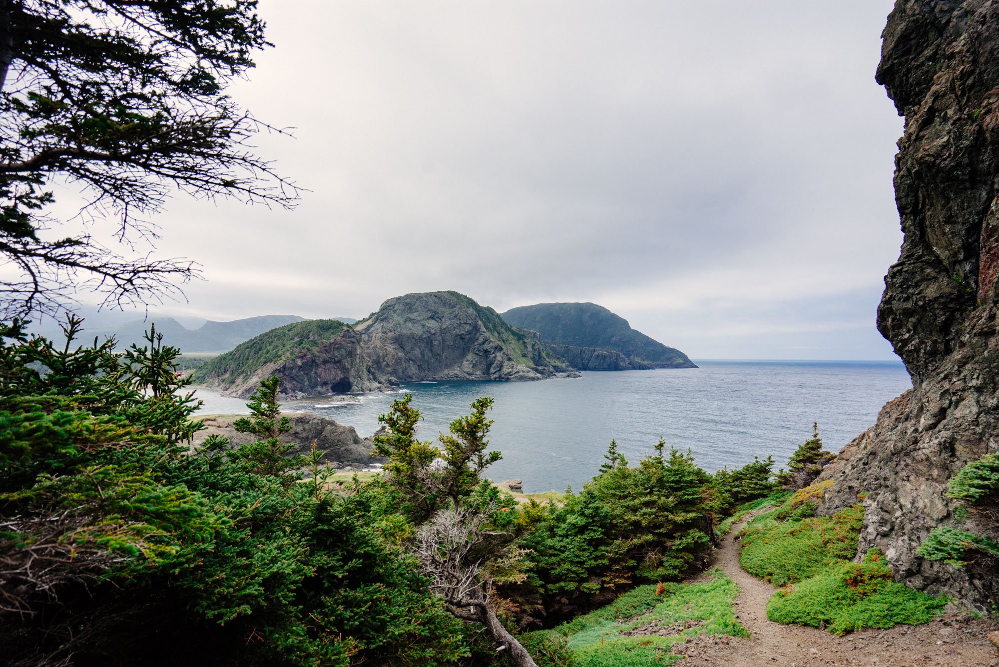  Hiking away from Bottle Cove 