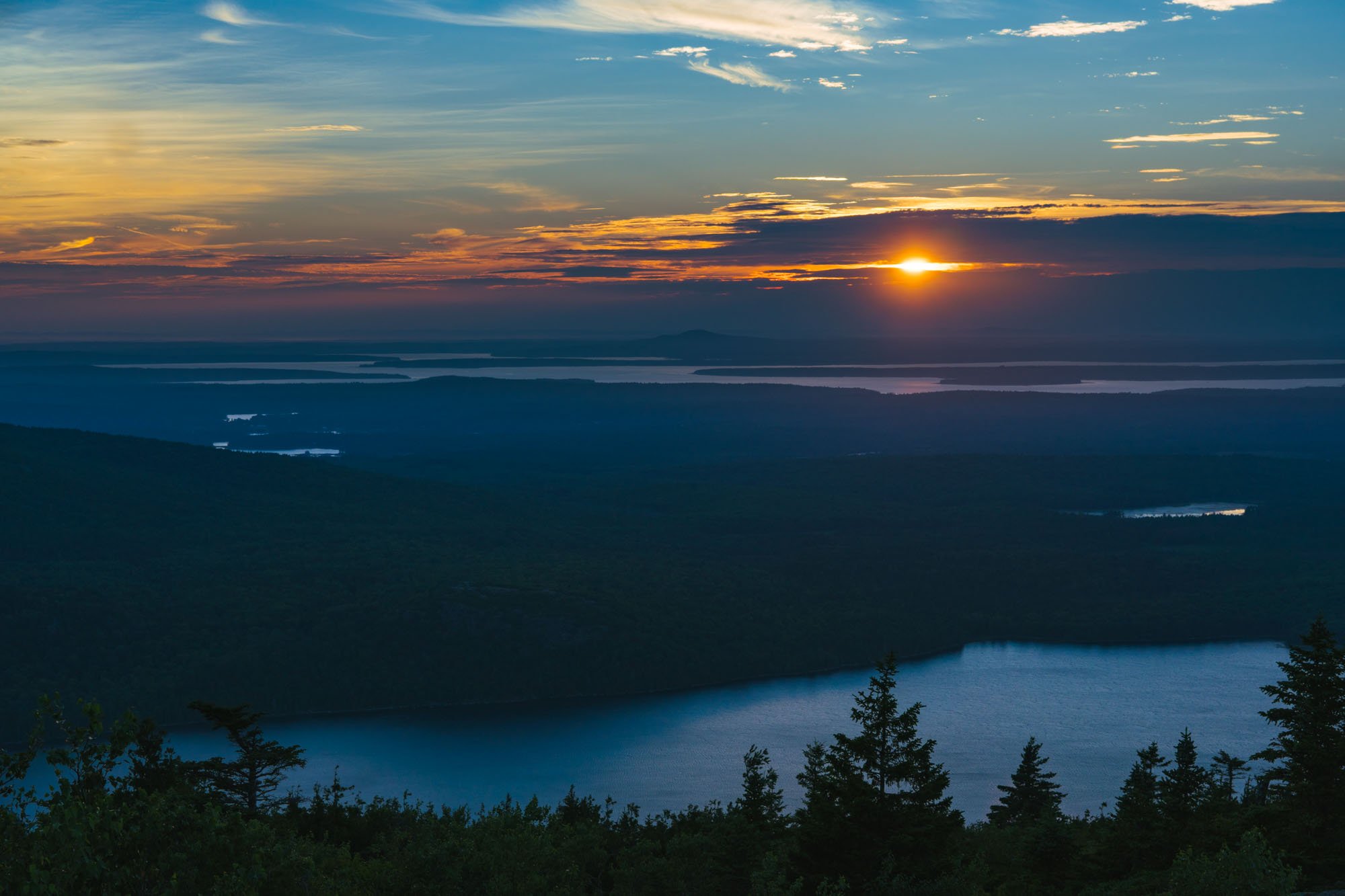  You wanted more sunset, so here is more sunset over Acadia NP 