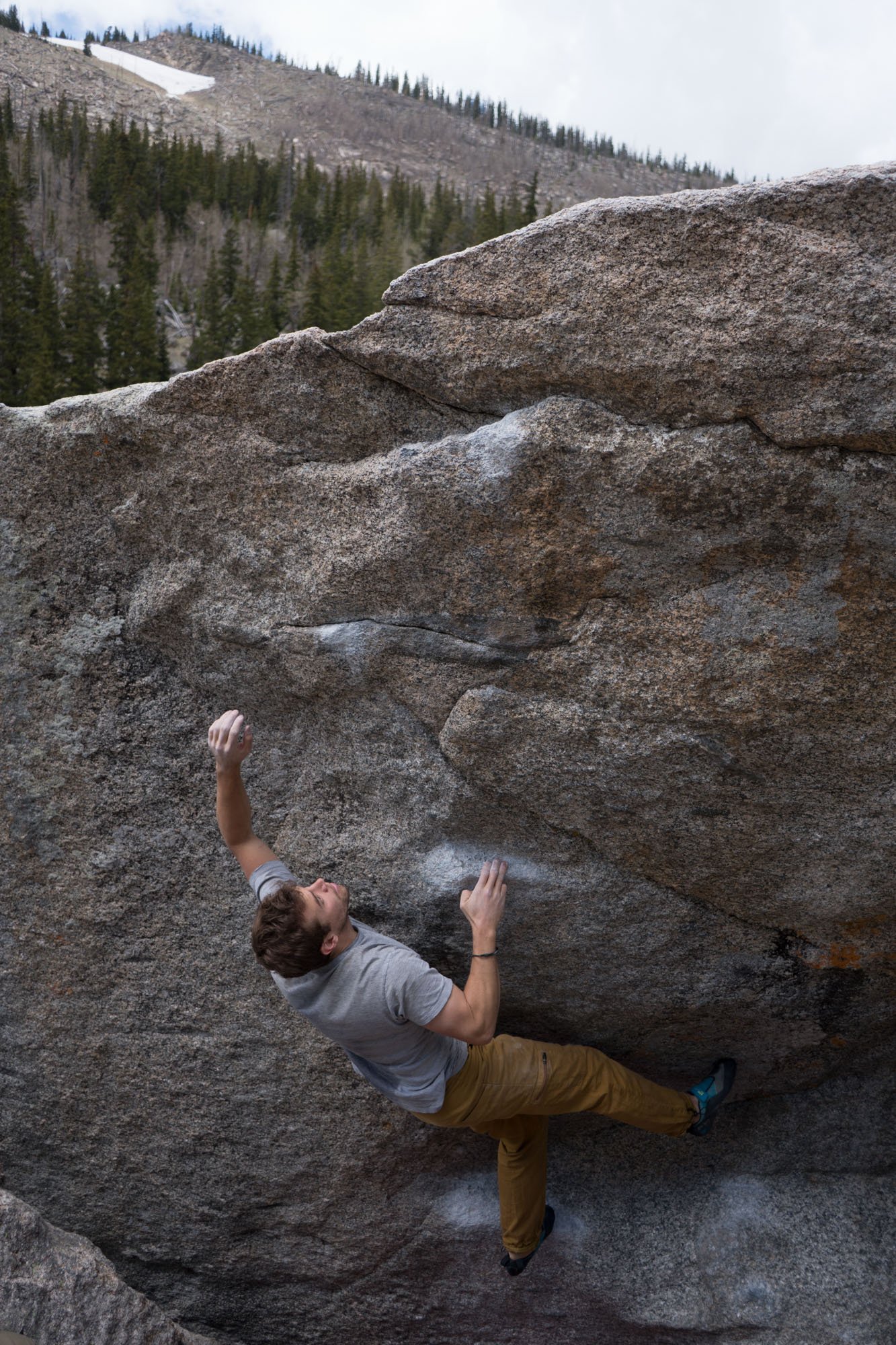  Justin Climbing one of his favorite climbs in the state or Colorado 