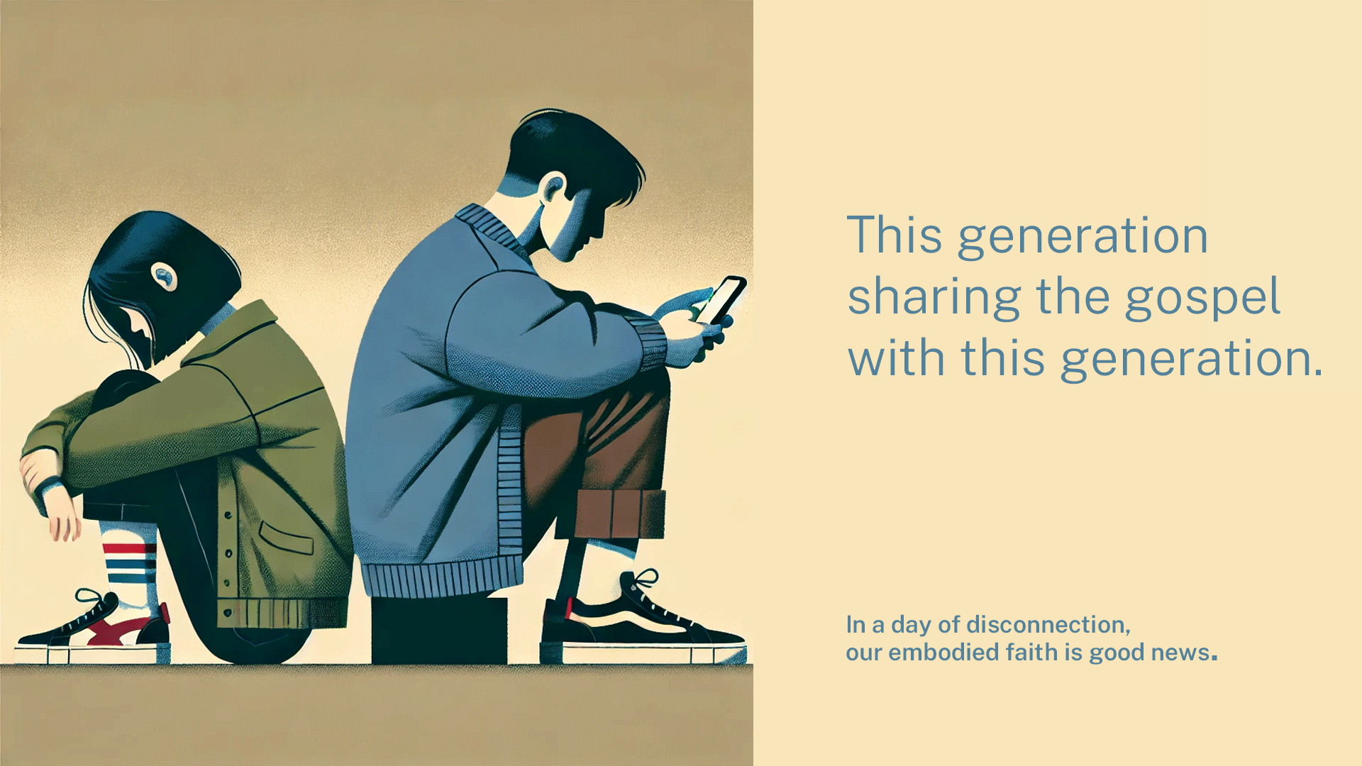 This generation sharing the gospel with this generation