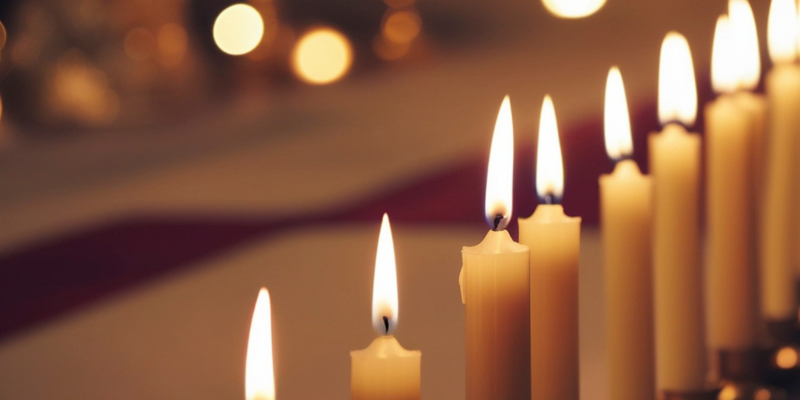 Row of candles