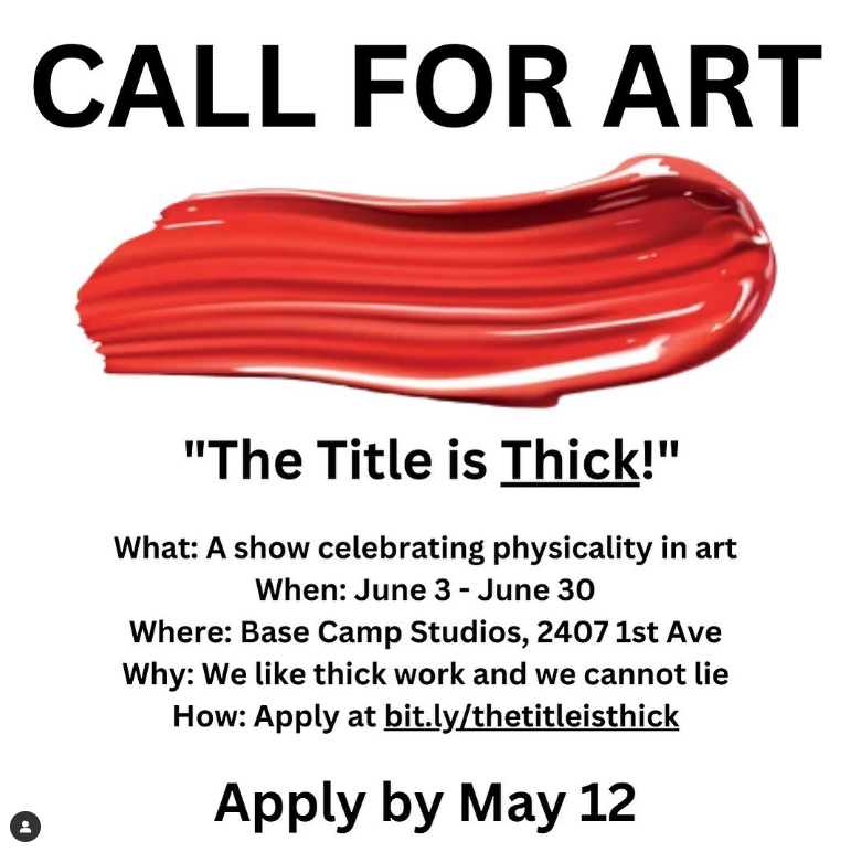 The Title is Thick- Opening Reception