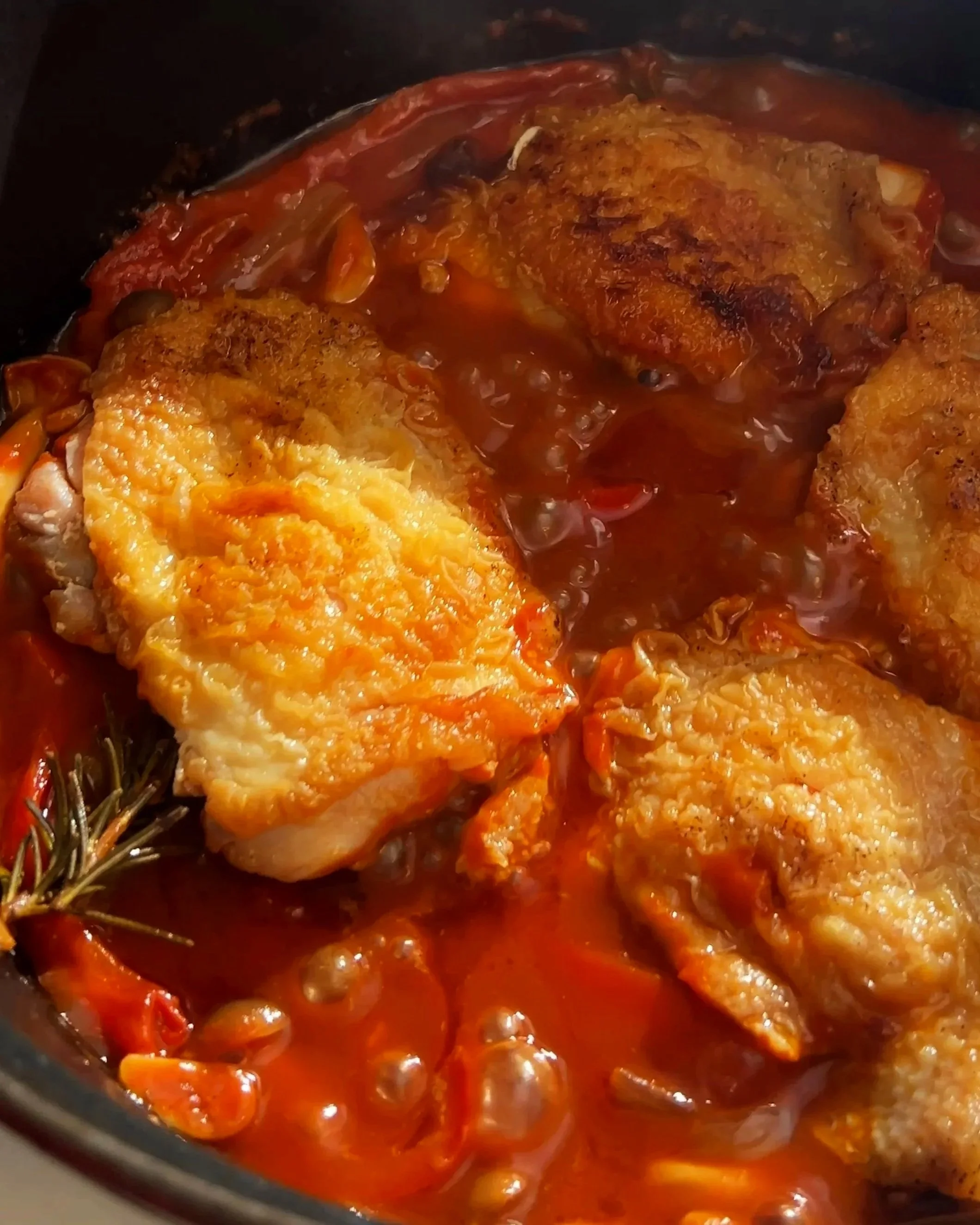 Chicken Cacciatore for Two