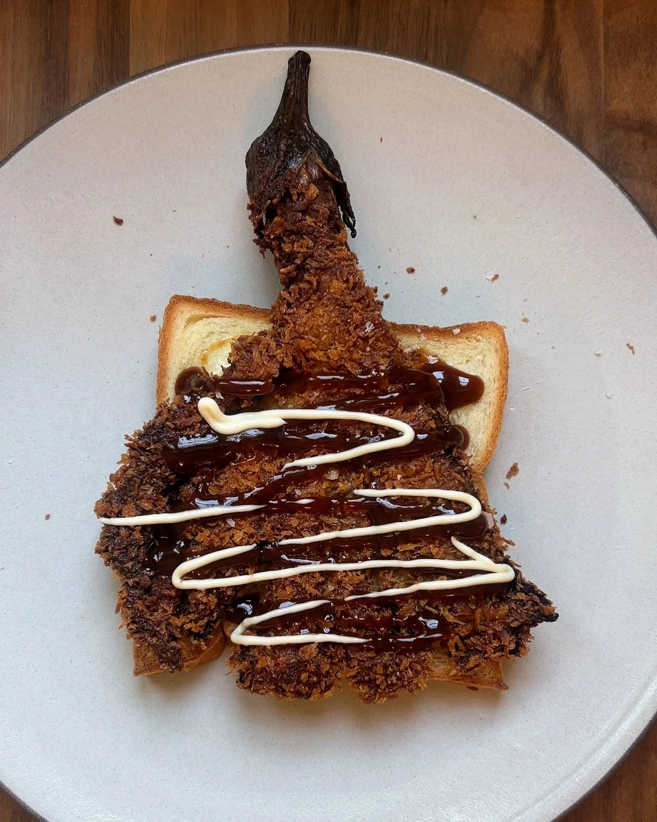 Eggplant Katsu Sando