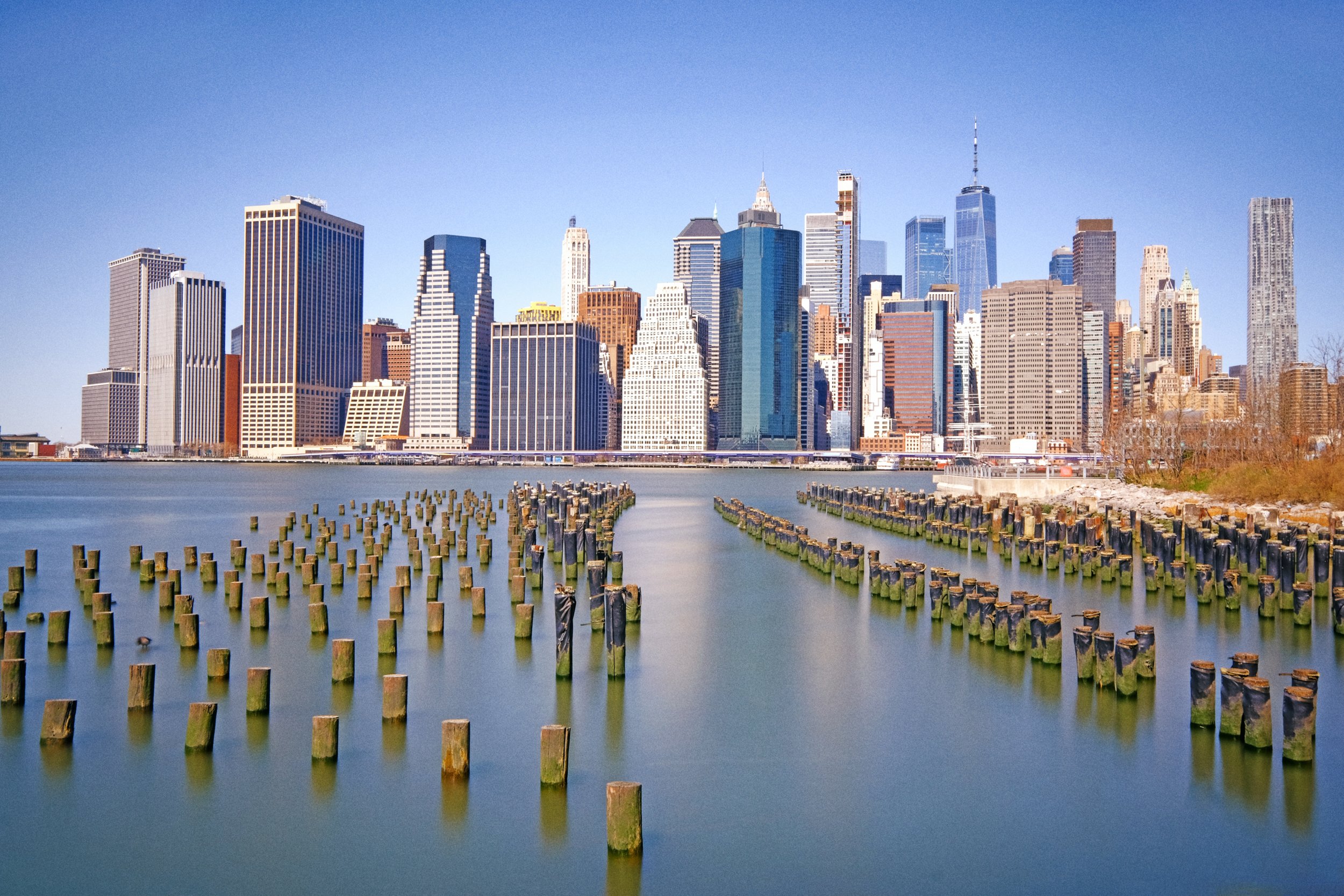 Danielle Leef, NYC Skyline from Old Pier 1 in Brooklyn