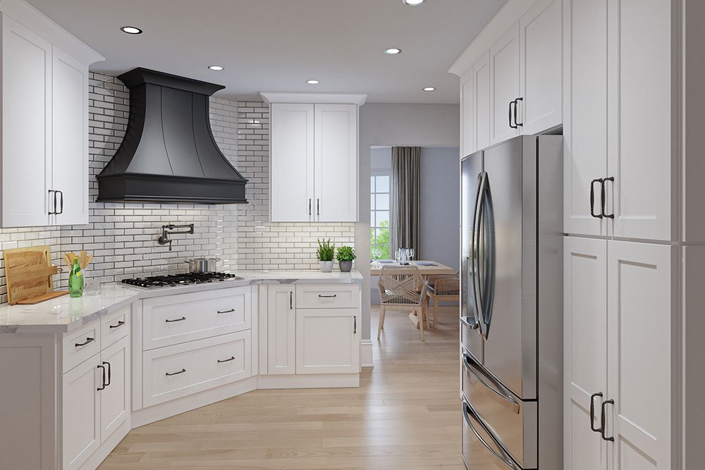 View of Wholesale White Shaker Cabinets - Discount Cabinet — Discount Cabinet