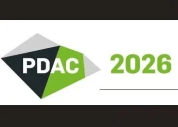 PDAC 2026 logo with green, black, gray, and white colors
