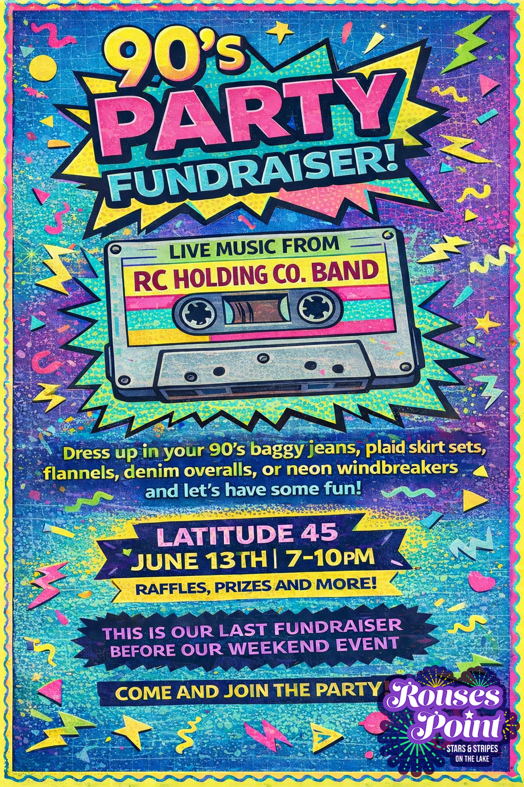 90's Party Fundraiser at Latitude 45!
