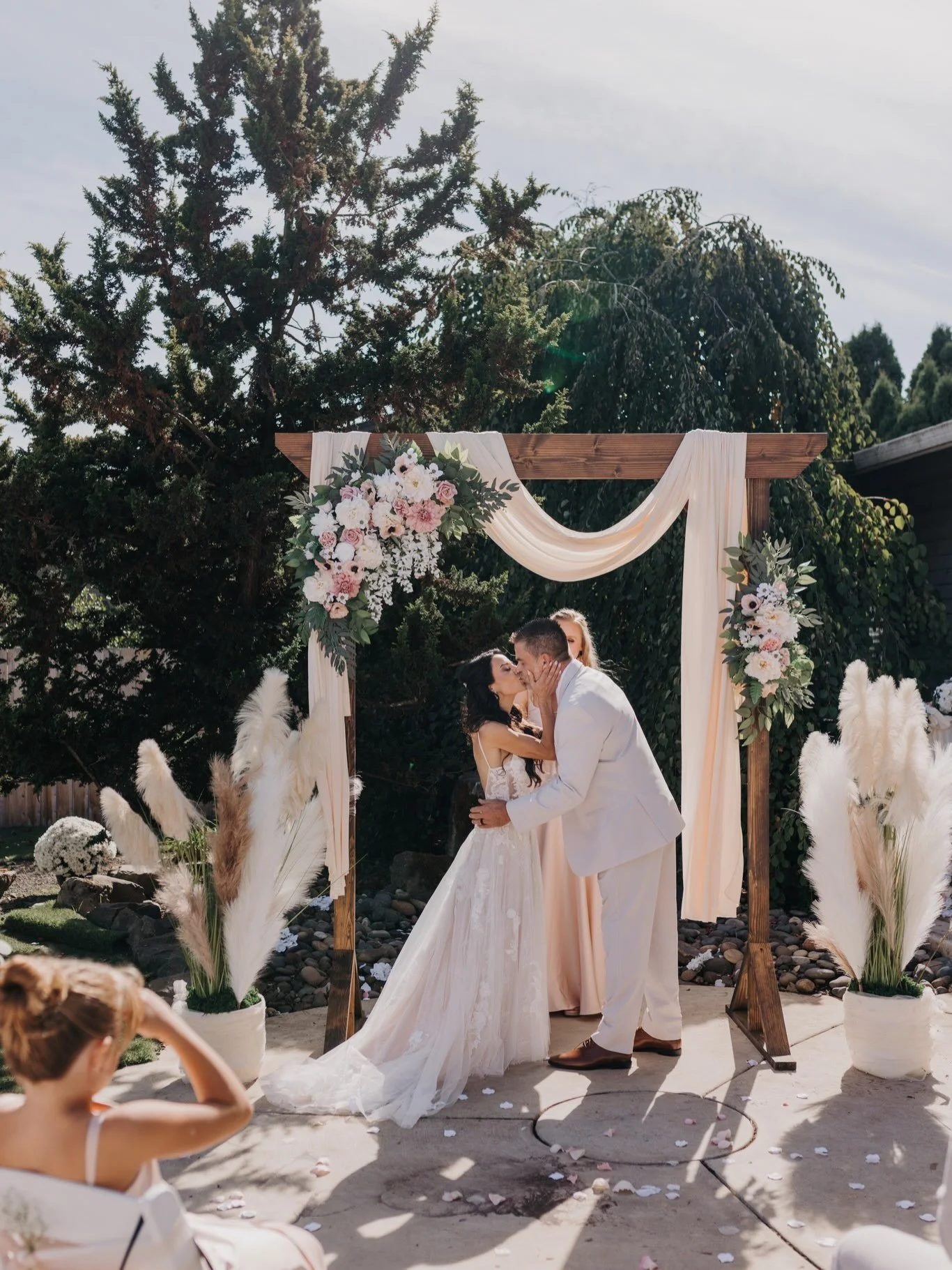 Some weddings are big and grand, and others are beautifully simple, intimate, and full of heart. 
This sweet little at-home wedding was a reminder that you don&rsquo;t need a huge venue or a long guest list to make a day unforgettable. Just two peopl
