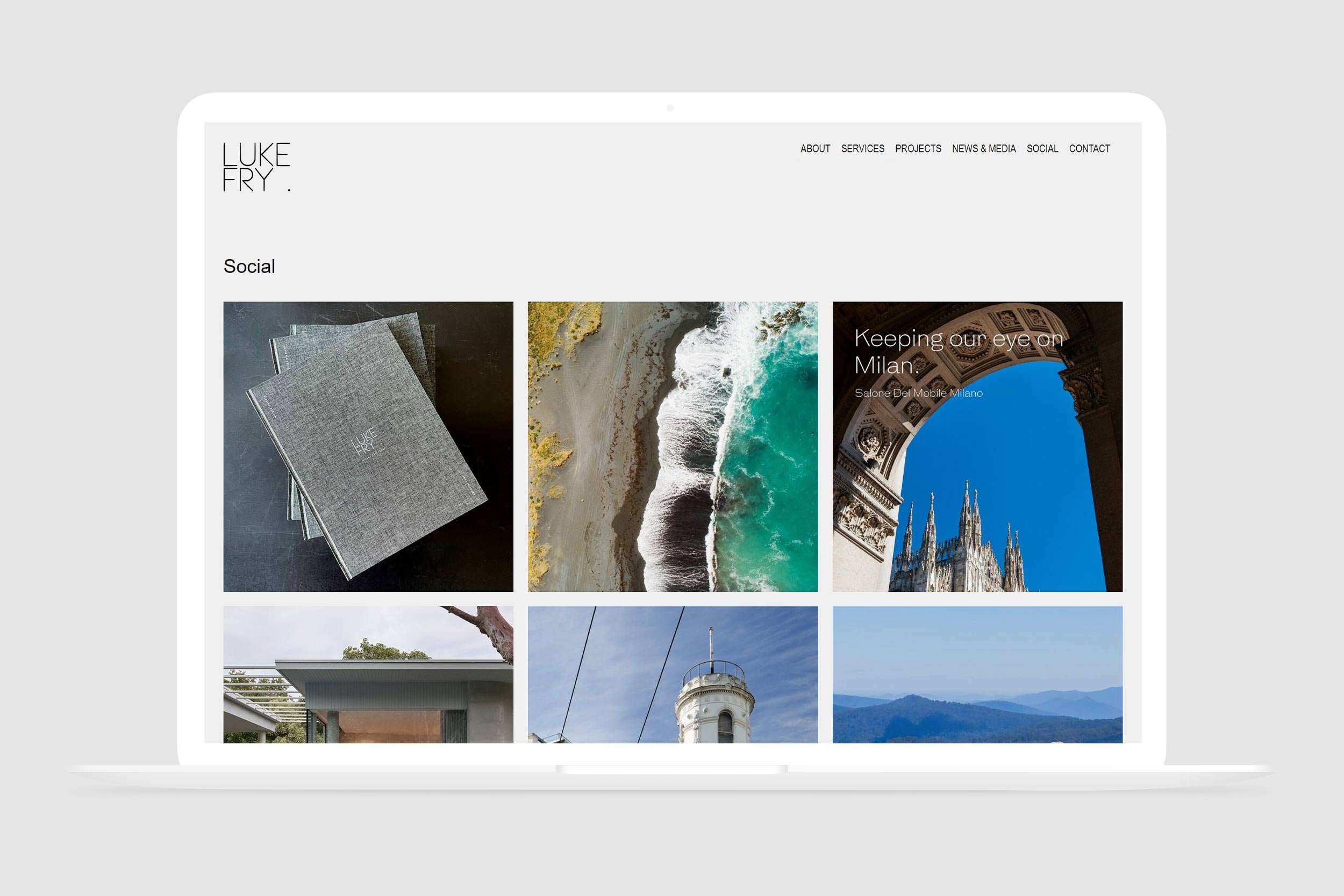 Integration of Instagram / social posts into the site