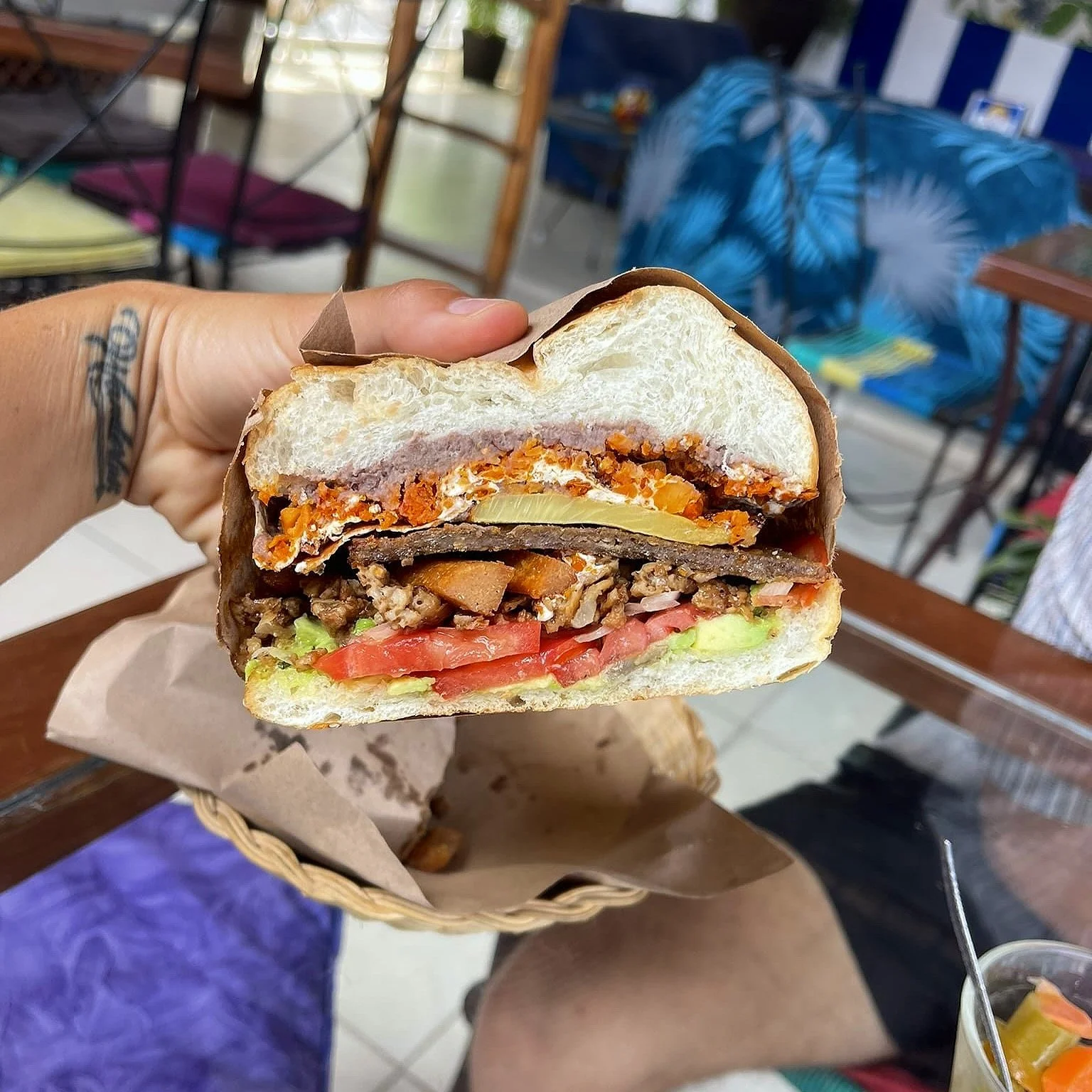 vegan-sandwhich-cozumel-cruise-port