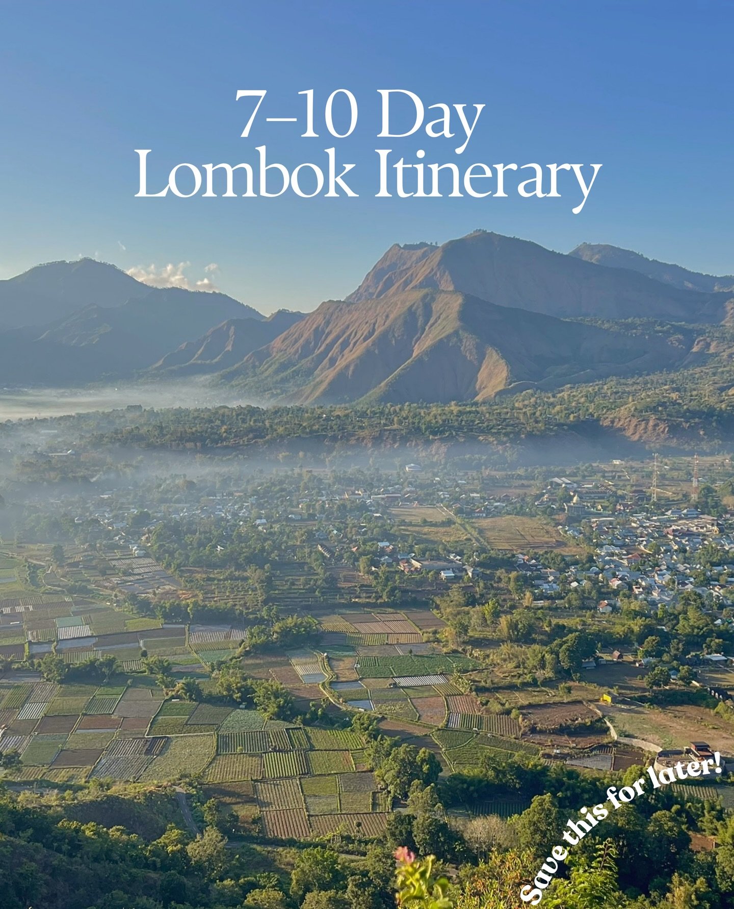 I&rsquo;ve spent a lot of time in Lombok. Here&rsquo;s how I&rsquo;d plan 7&ndash;10 days if I were starting fresh.

7 days if you want the highlights. 10 if you&rsquo;re doing Rinjani properly.

📍 Days 1&ndash;3 &mdash; Kuta: surf, beach hop, Secre