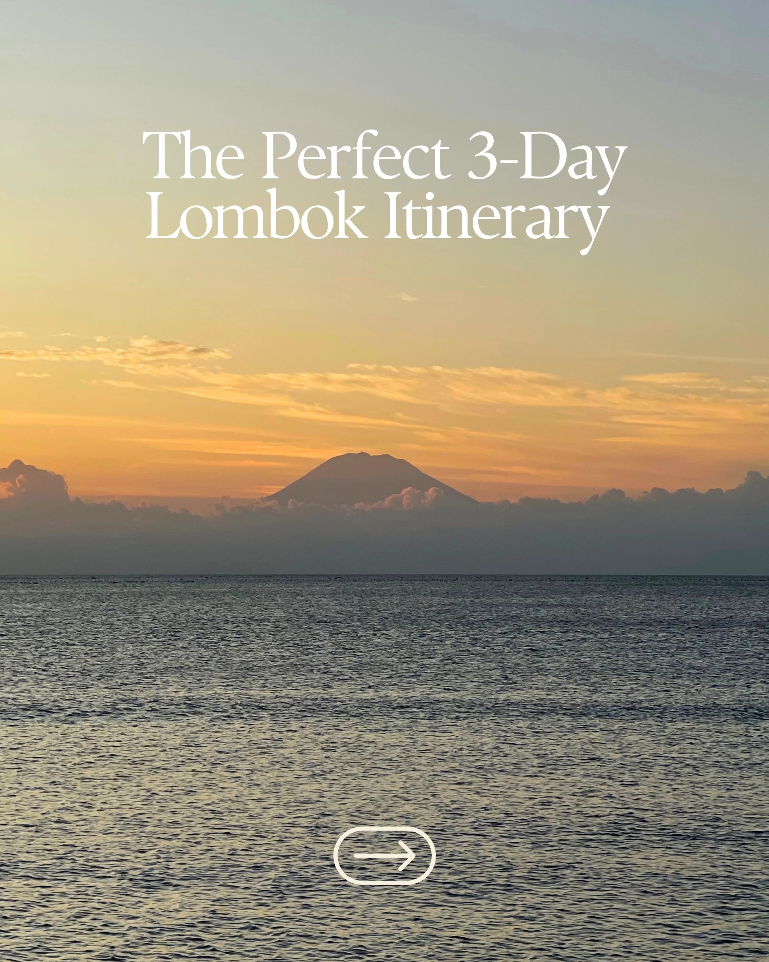 Only have 3 days in Lombok? Here&rsquo;s exactly how I&rsquo;d spend them.

Not enough time for Rinjani BUT still enough for surf, rice terraces, wild monkeys, waterfalls, and one of the best sunrise hikes on the island.

📍 Day 1 &mdash; Kuta: surf 