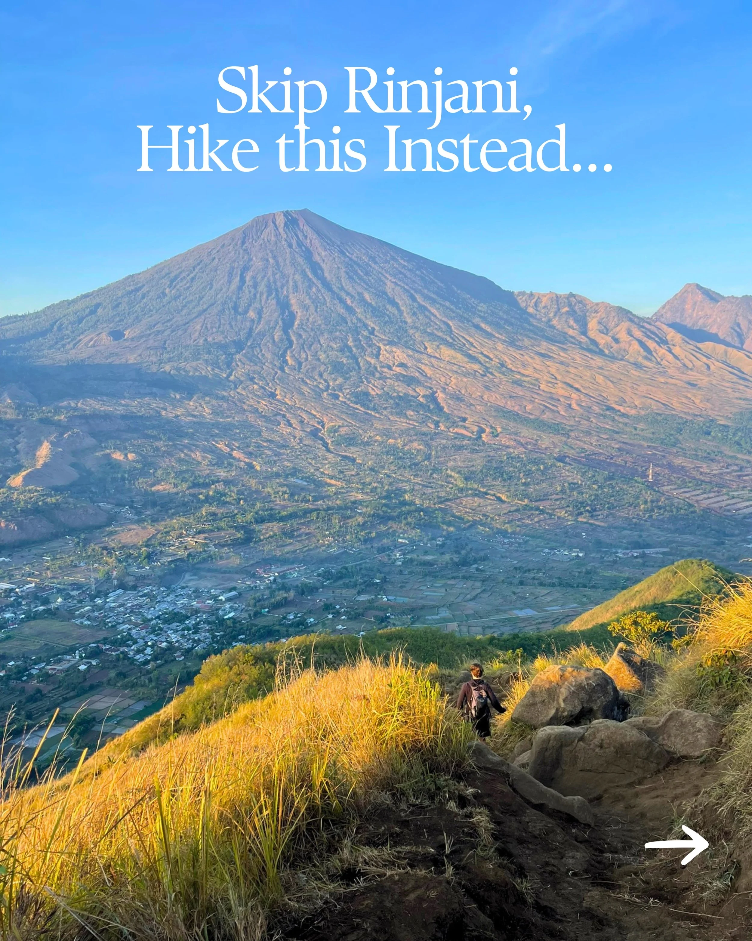 Bukit Pergasingan, Lombok &mdash; and yes, it&rsquo;s as good as it looks. 🌅

Here&rsquo;s everything you need to know: 4.3 miles, 2,300ft elevation gain, steep start with a breathtaking finish. 

Go for sunrise: start at 4AM, summit by 5:30. Entry 