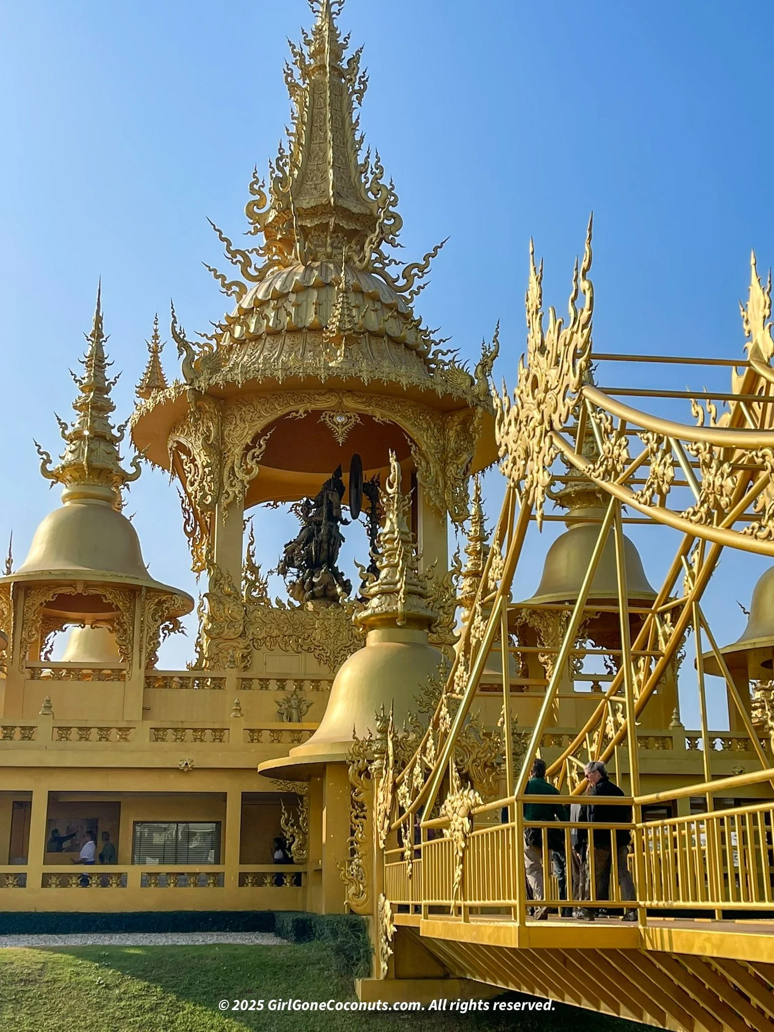 The Ganesha Worship Hall in the White Temple of Chiang Rai, known for its golden toilets!