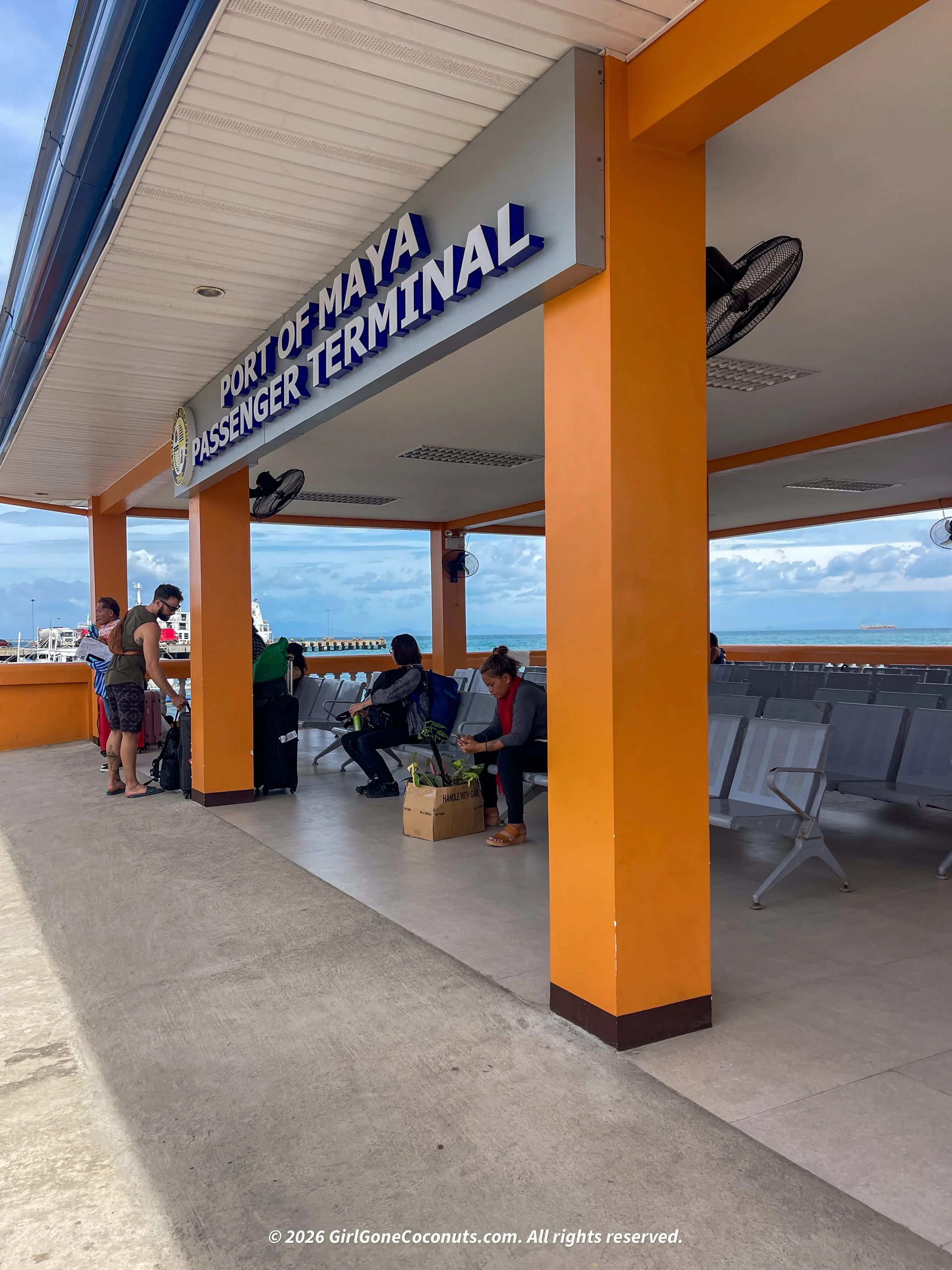 The final waiting area for the Cebu to Malapascua Ferry.