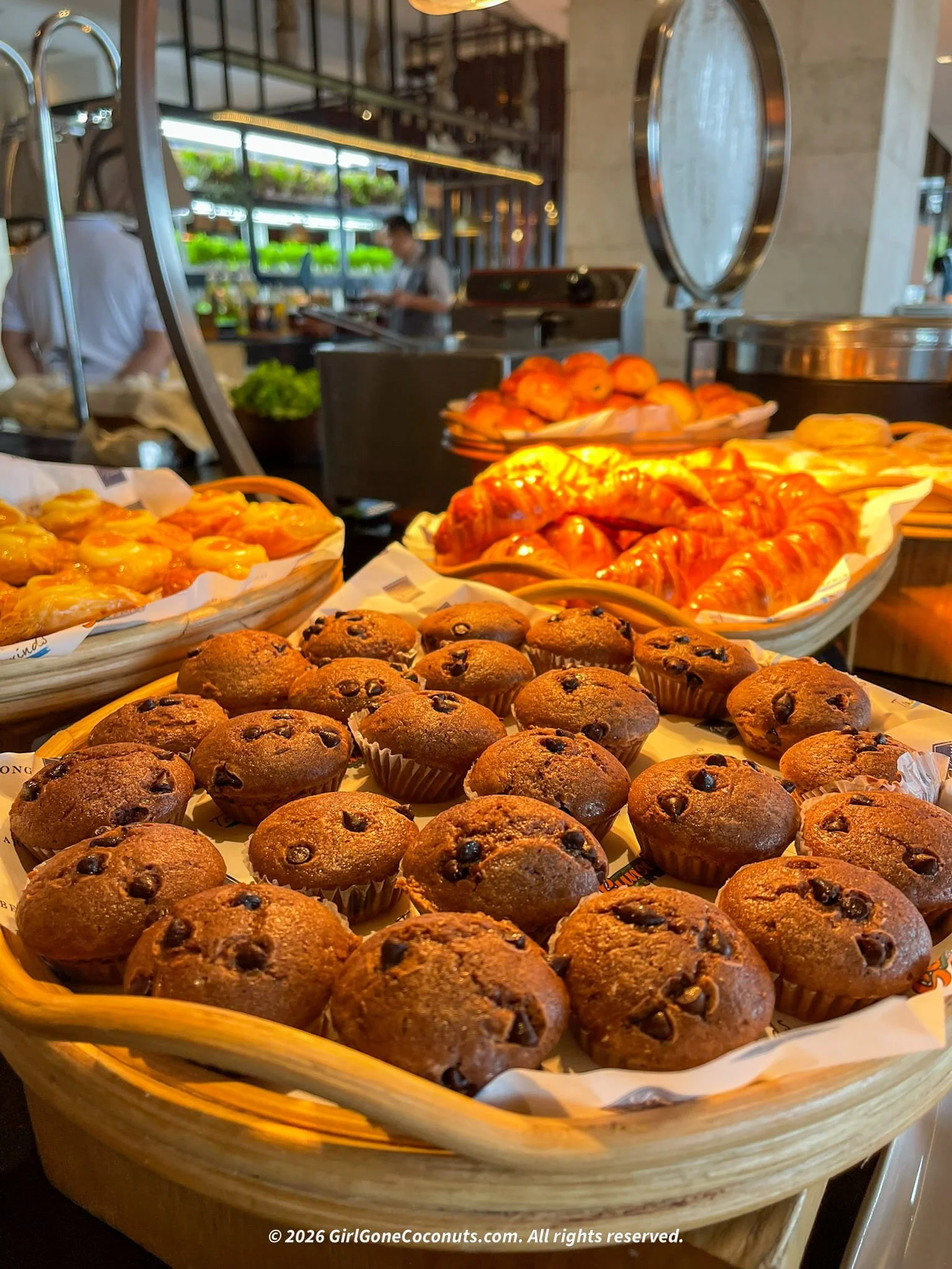 Delicious breakfast pastries from Tradewinds Cafe at Dusit Thani Mactan Cebu.