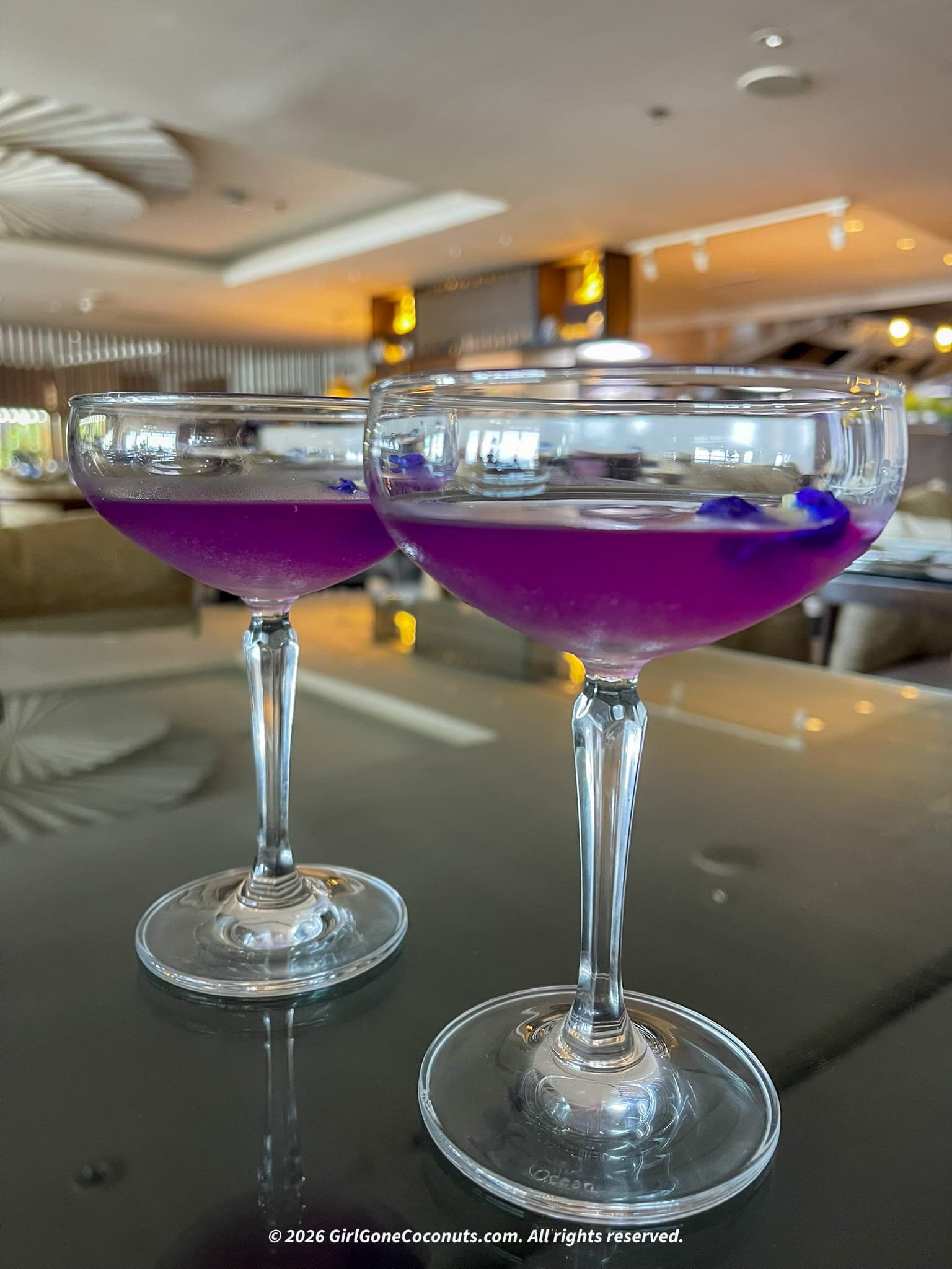 The welcome drinks at Benjarong.