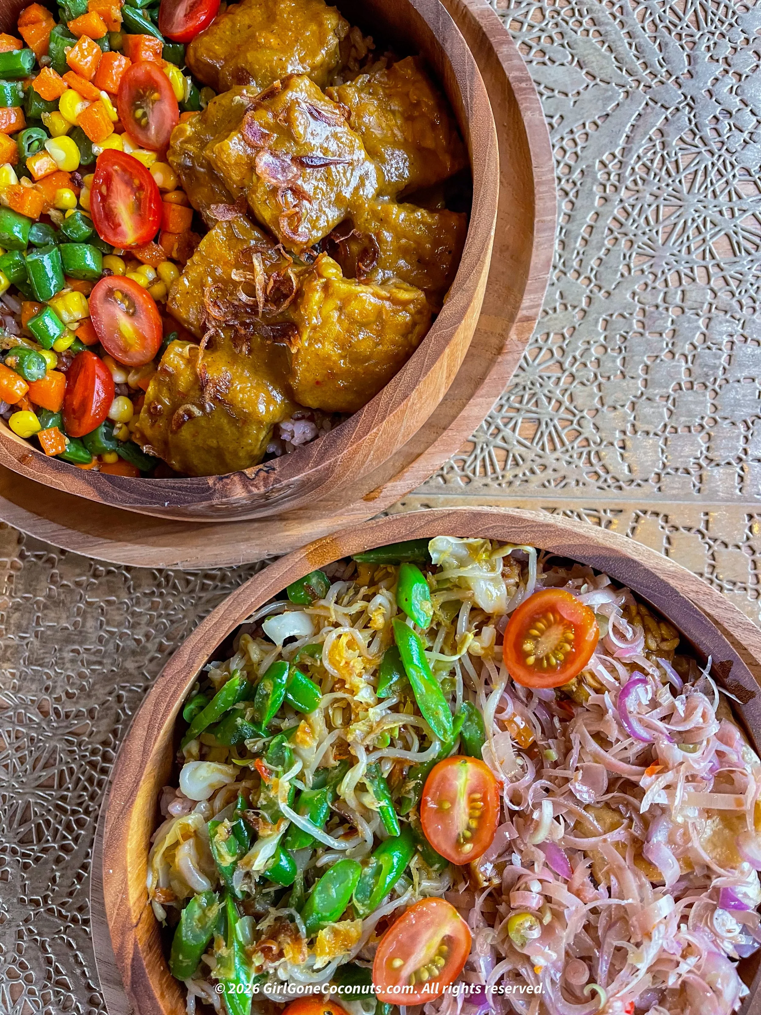 Locally crafted and sourced delicious rice bowls from Puri Dajuma.