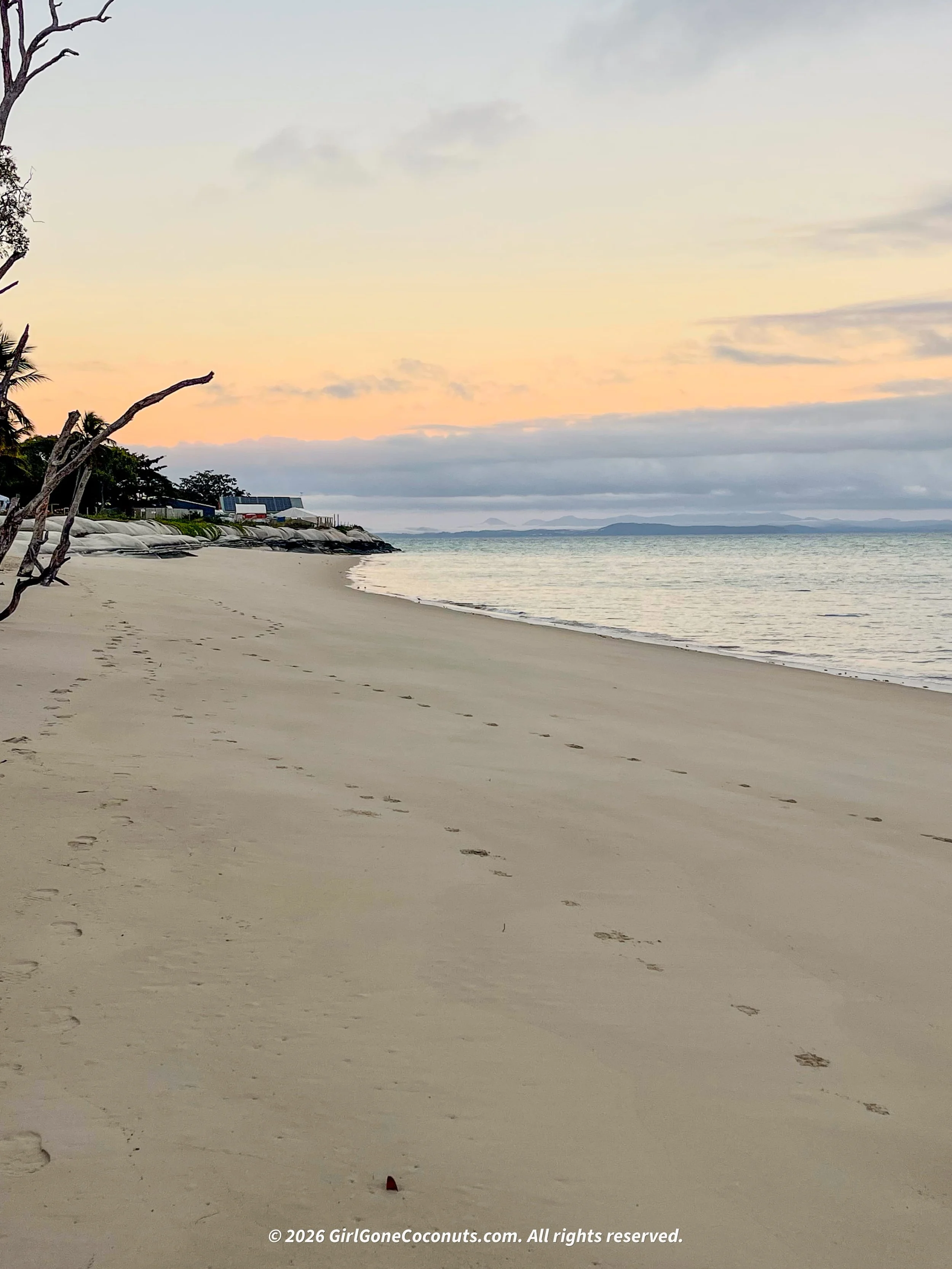 A view of Putney Beach at sunrise.