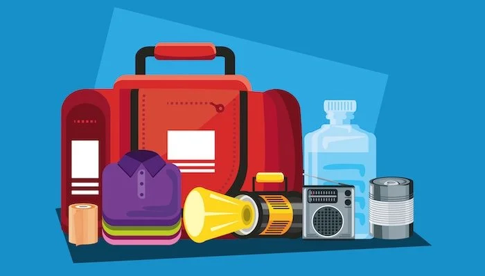 Preparing for emergencies with a "go bag"