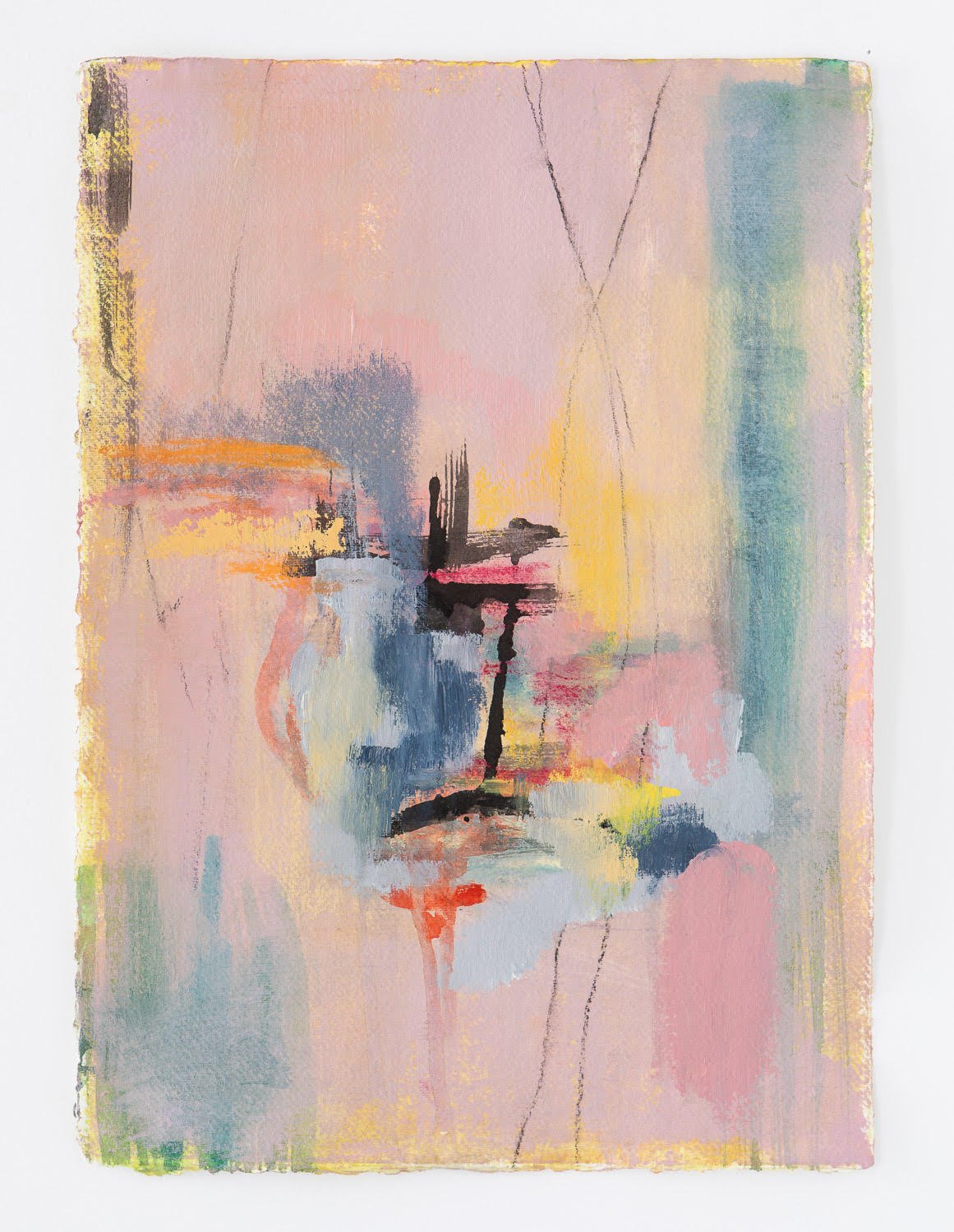Aerial 1, mixed media on paper, 43 cm x 31 cm