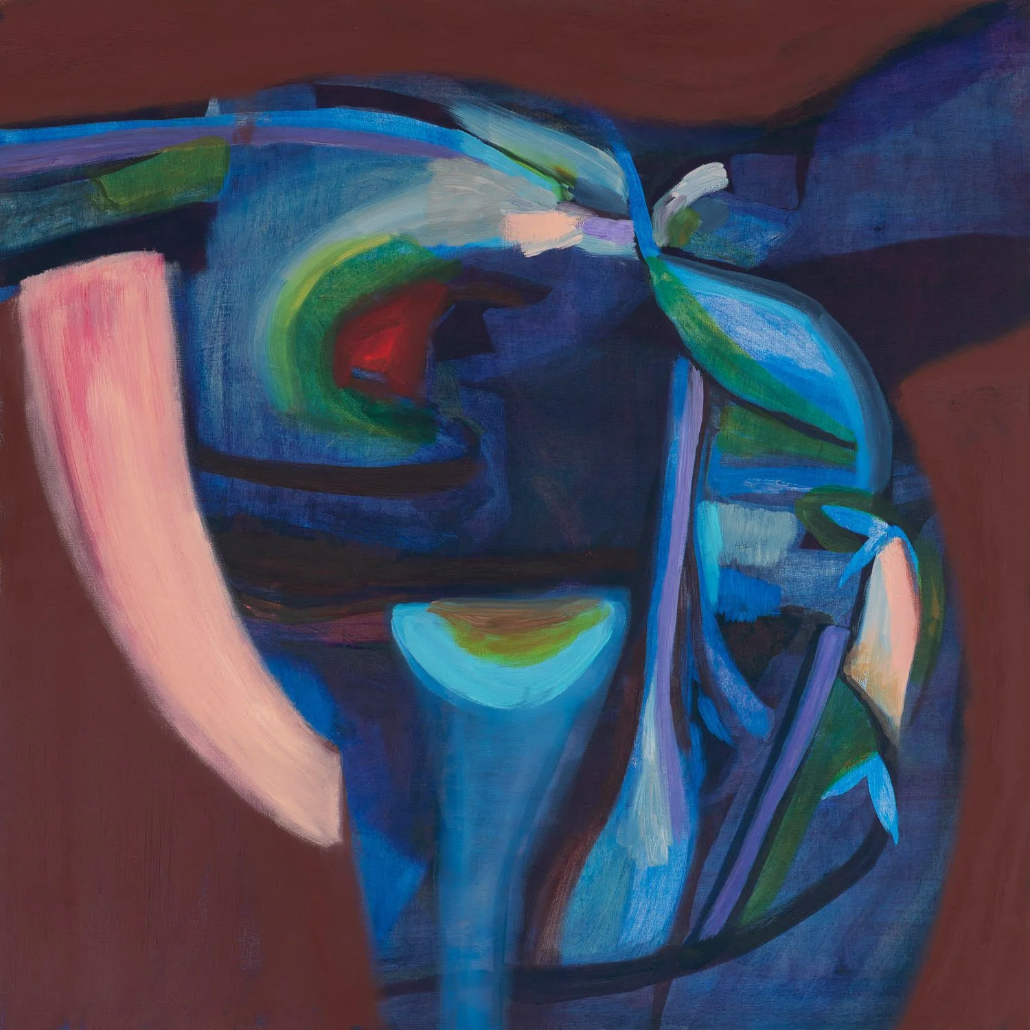 Two Birds, oil on canvas, 91 x 91 cm