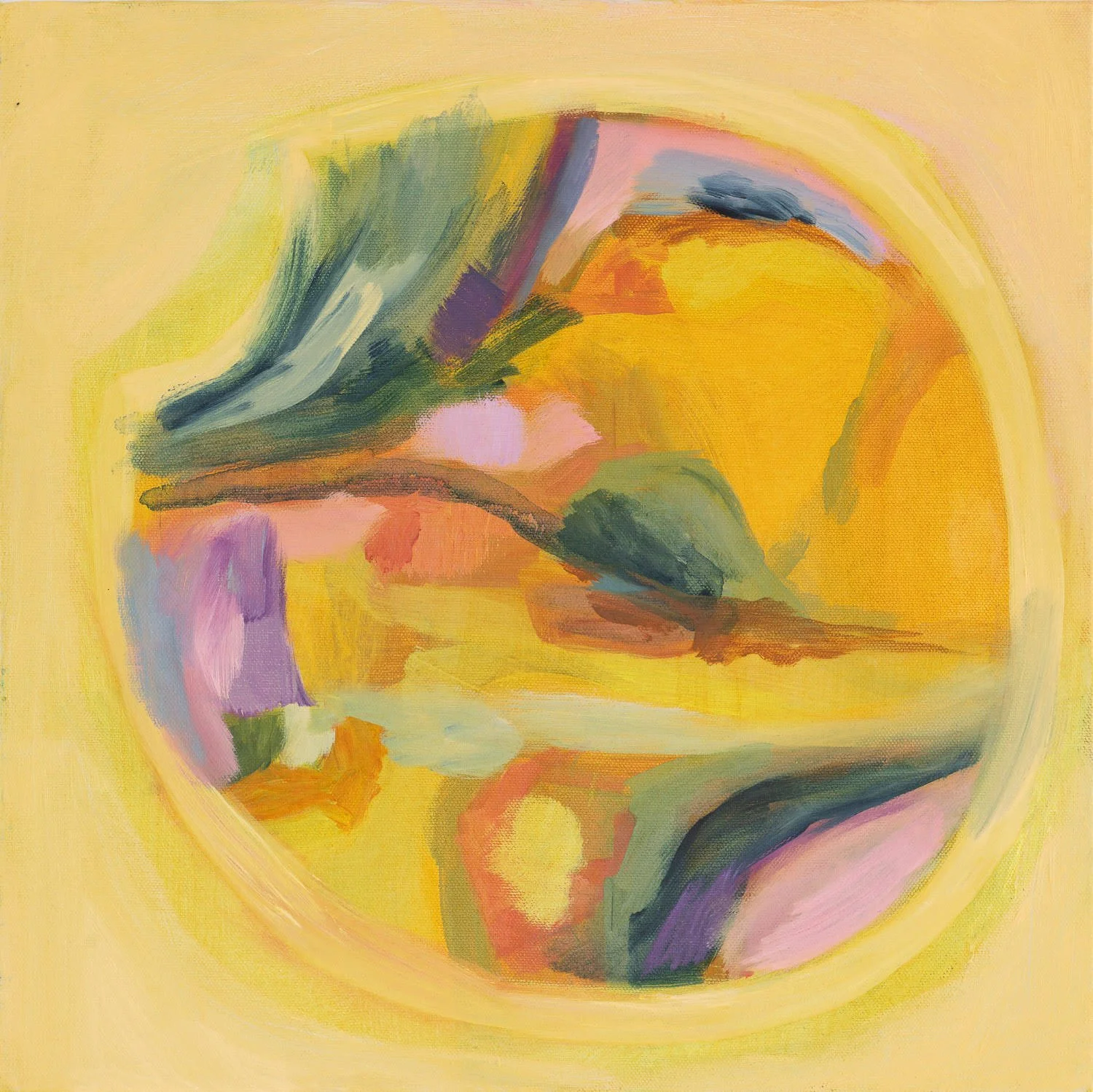 Halcyon Days, oil on canvas, 41 x 41 cm