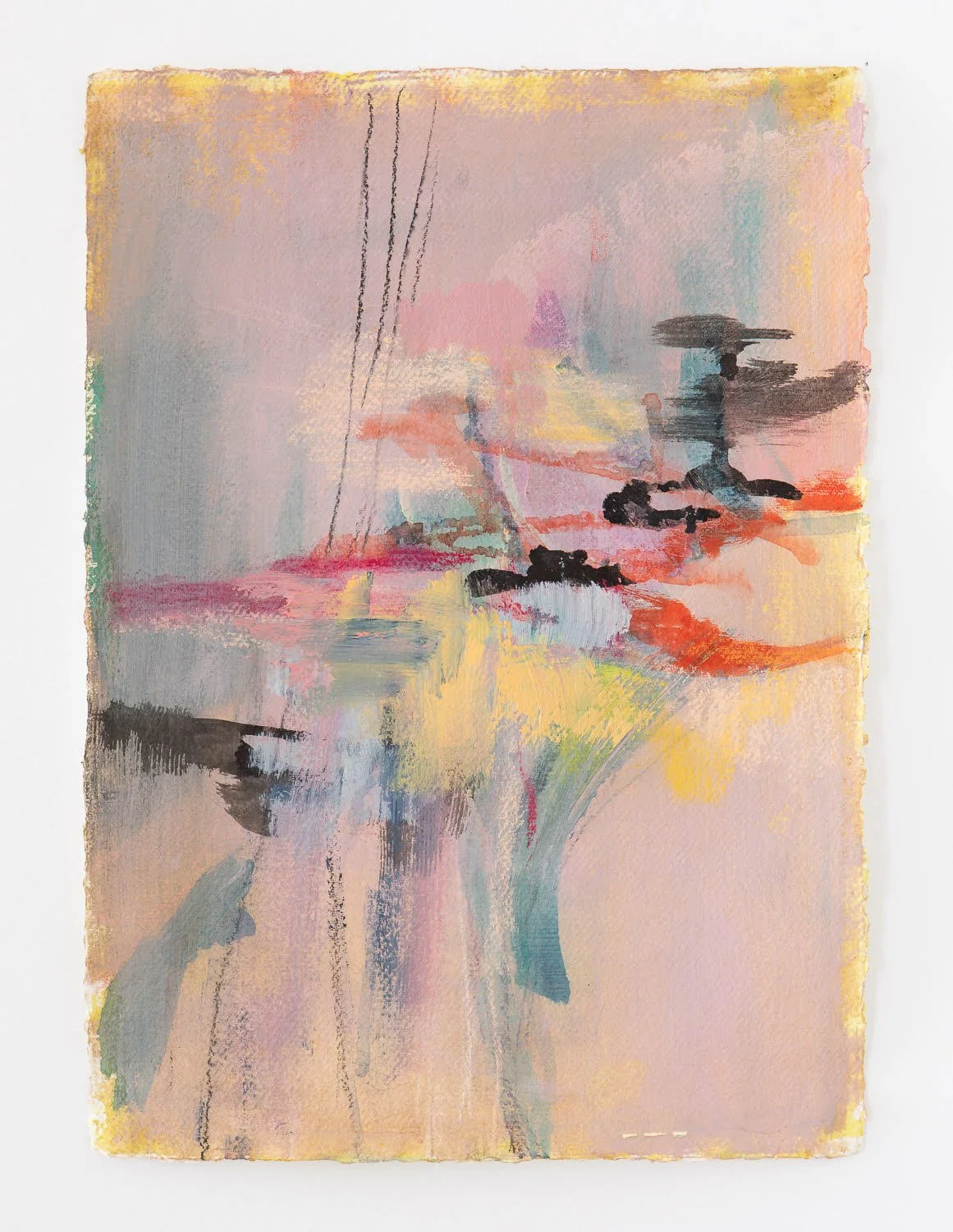 Aerial 2, mixed media on paper, 43 cm x 31 cm