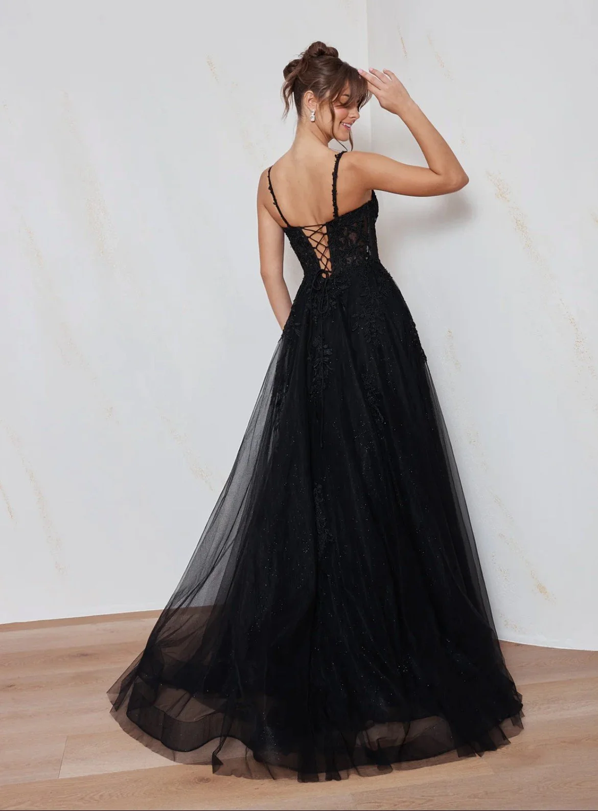 Tulle Black Wedding Dress Tania Olsen.jpg