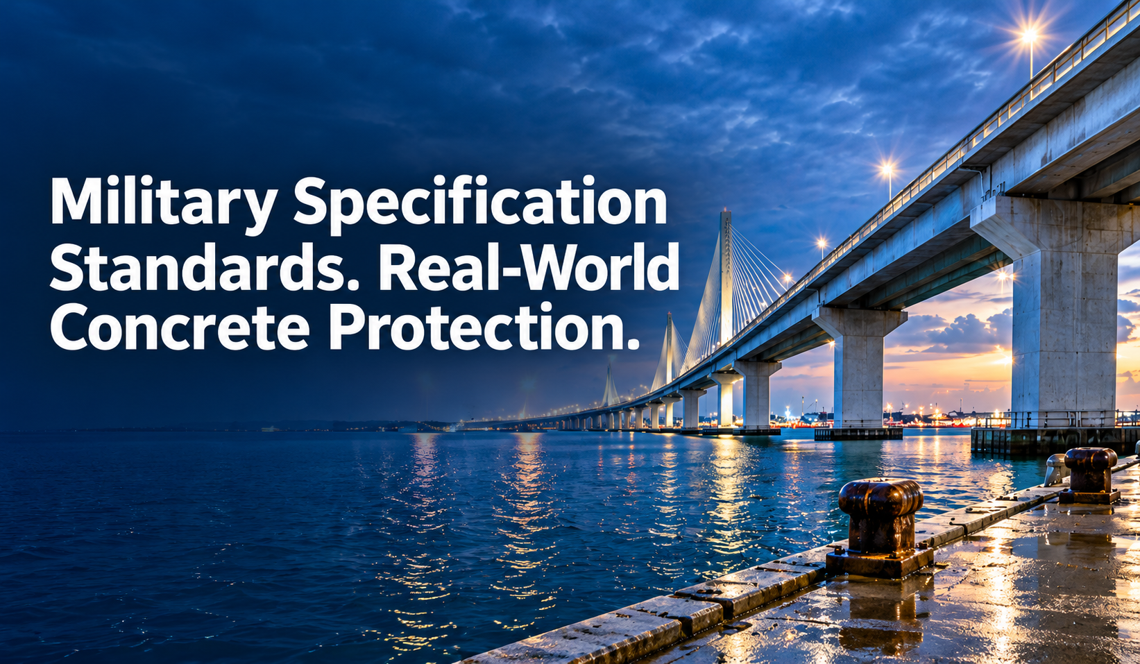 Military Specification Standards. Real-World Concrete Protection.