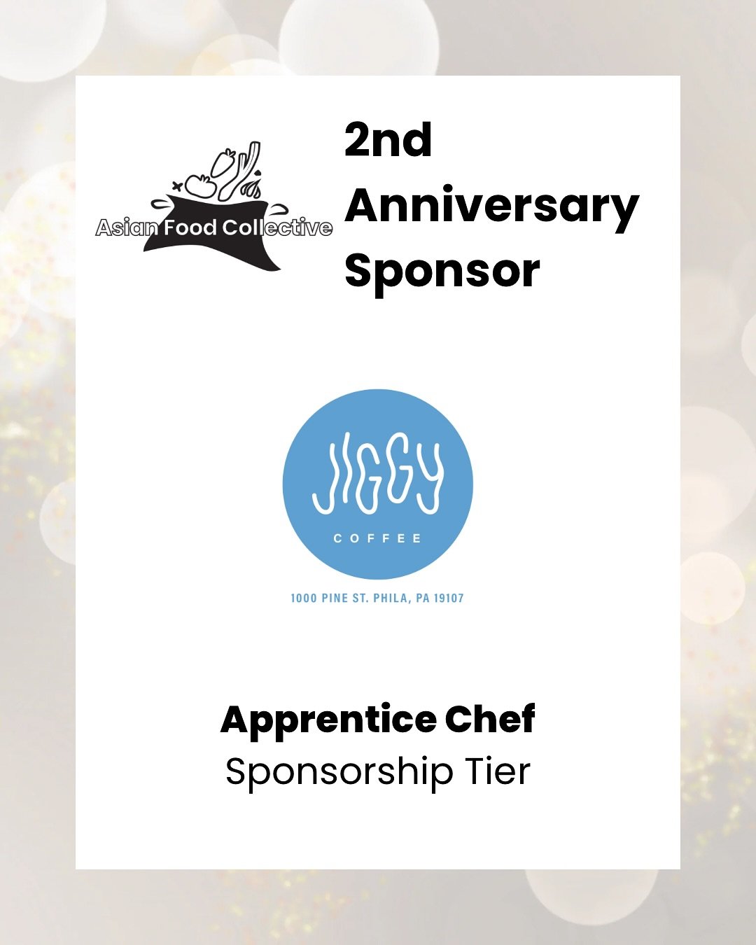 𝑺𝒑𝒐𝒏𝒔𝒐𝒓 𝑯𝒊𝒈𝒉𝒍𝒊𝒈𝒉𝒕: Jiggy Coffee

Thank you Jiggy for supporting our second anniversary party as an &ldquo;Apprentice Chef&rdquo; sponsor! 👩🏻&zwj;🍳

𝐀𝐛𝐨𝐮𝐭 𝐨𝐮𝐫 𝐬𝐩𝐨𝐧𝐬𝐨𝐫:
Jiggy Coffee is a specialty coffee and matcha sho
